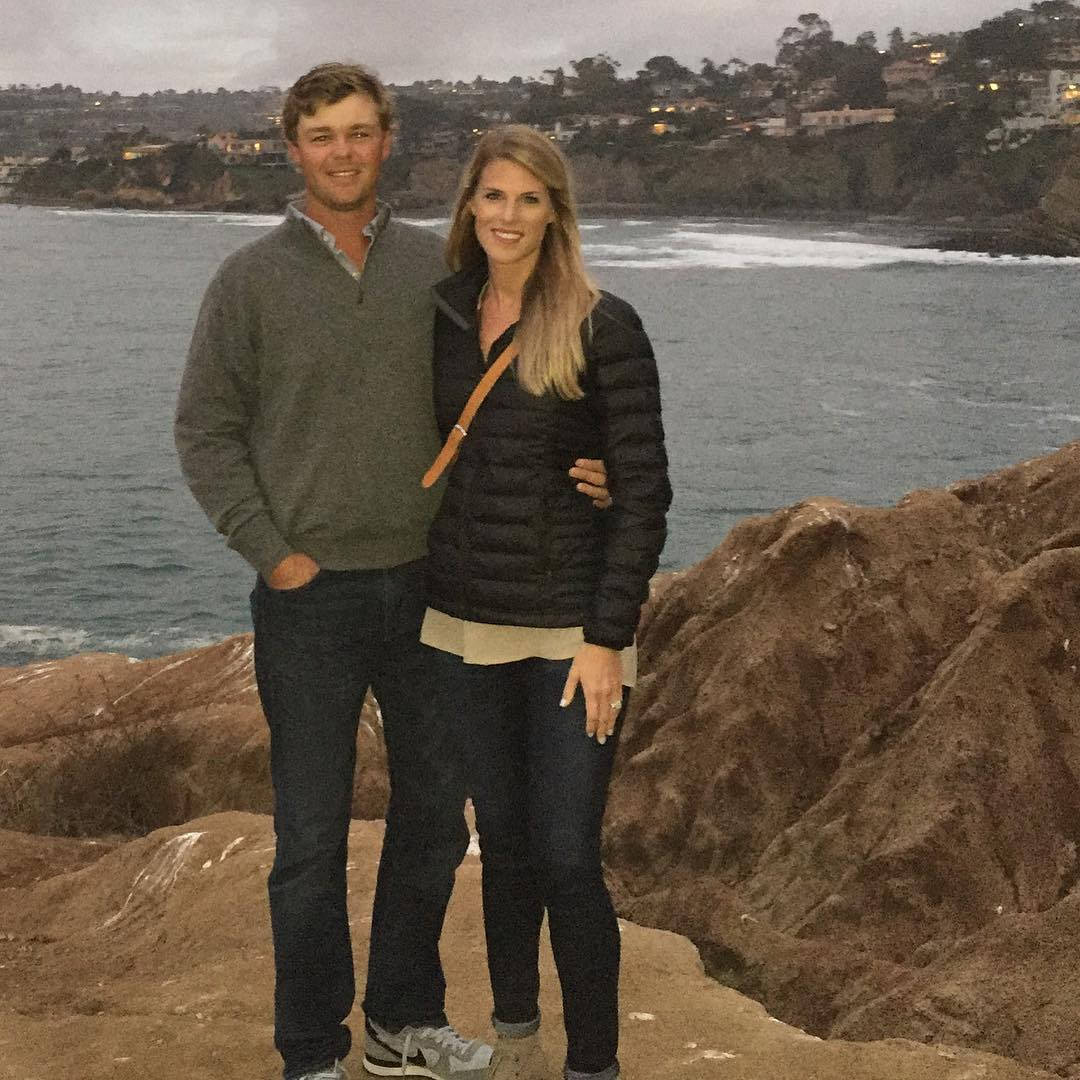 Patton Kizzire, wife, rocky cliff, SD Desktop Wallpaper
