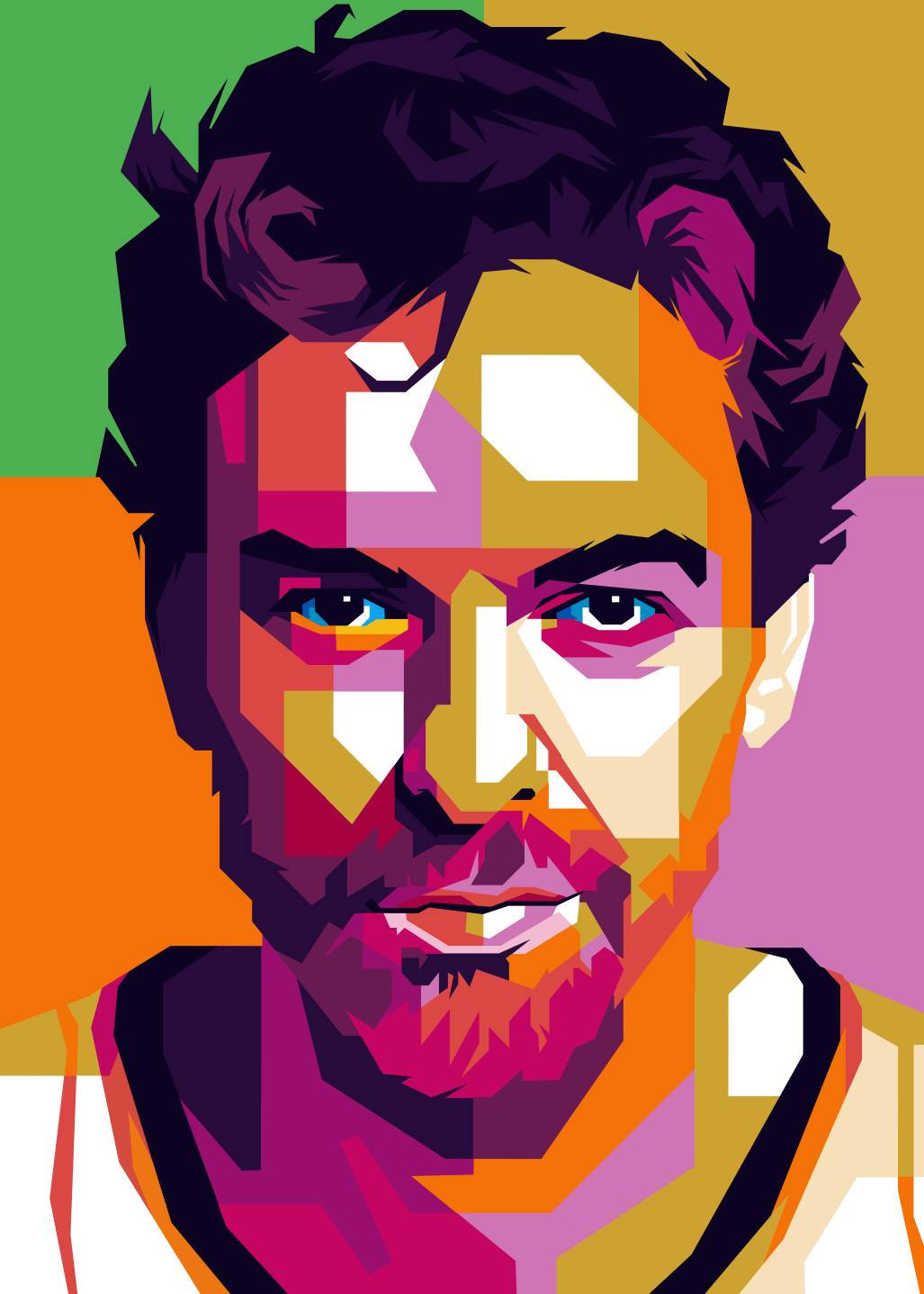 Pau Gasol, bearded man, intense eyes, HD Phone Wallpaper