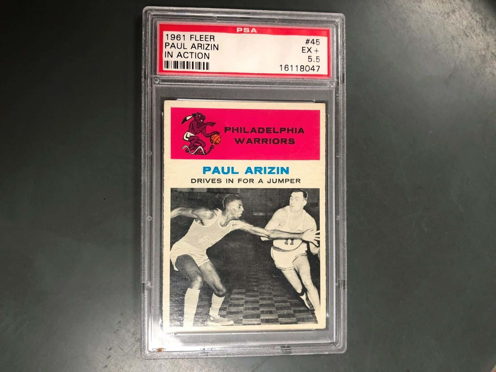 Paul Arizin, 1961 Fleer basketball card, EX+ 5.5, HD Desktop Wallpaper