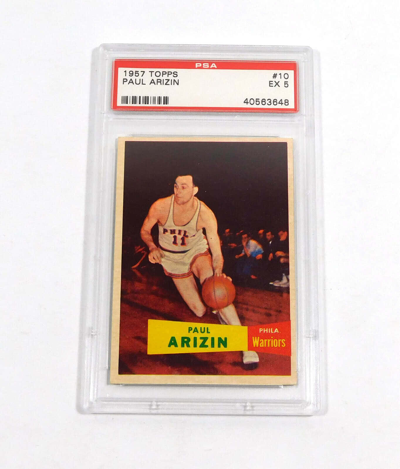 1957 Topps, Paul Arizin, white jersey, HD Phone Wallpaper