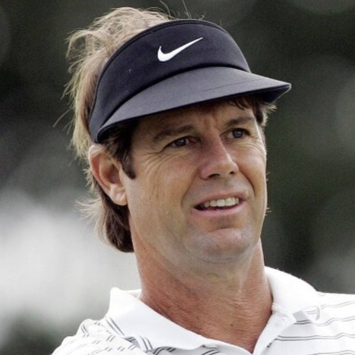 Paul Azinger, black Nike visor, striped polo shirt, HD Desktop Wallpaper