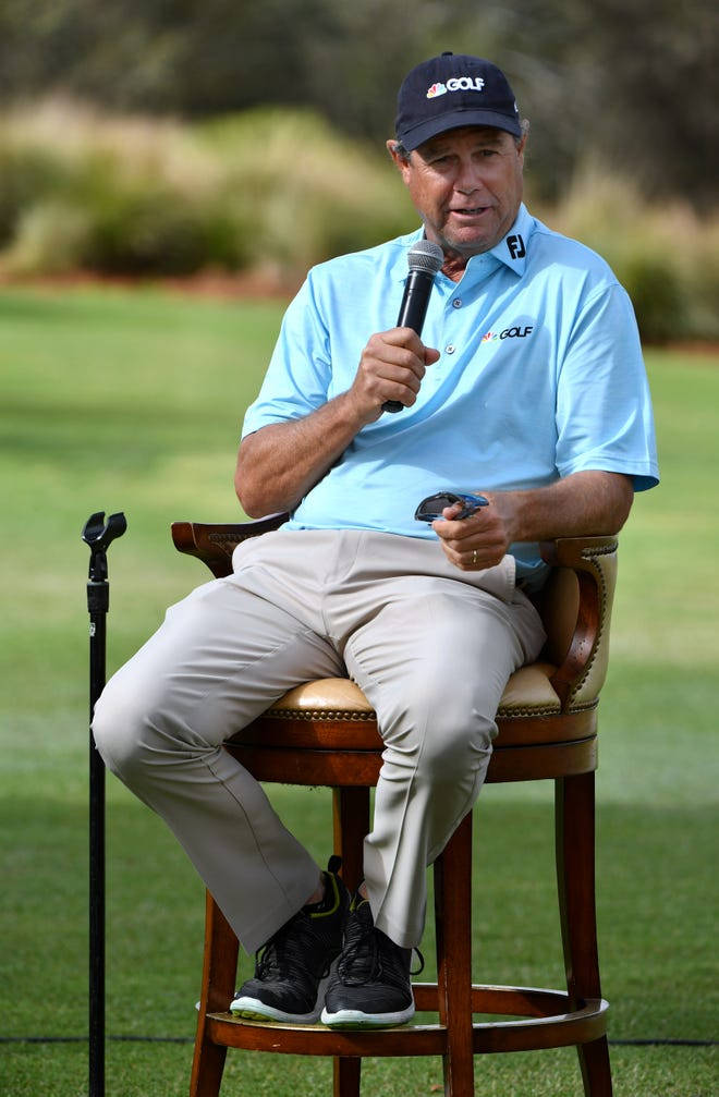 Paul Azinger, light blue polo, cap, SD Phone Wallpaper