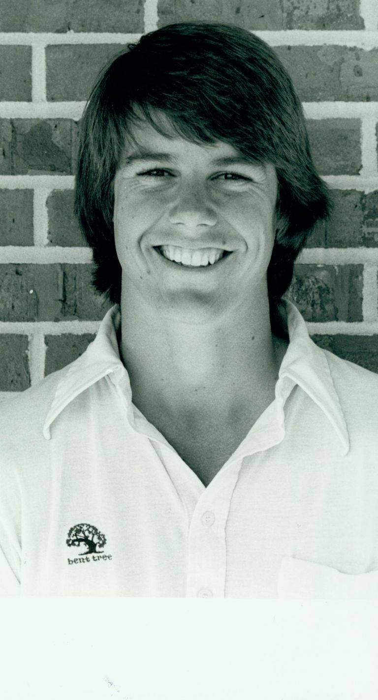 Paul Azinger, shaggy hair, brick wall, HD Phone Wallpaper