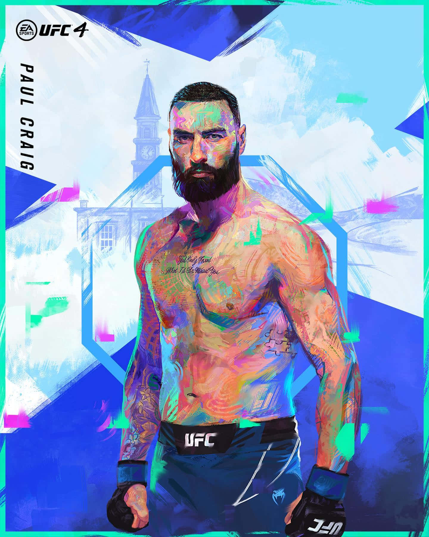 Paul Craig, UFC fighter, neon colors, HD Phone Wallpaper