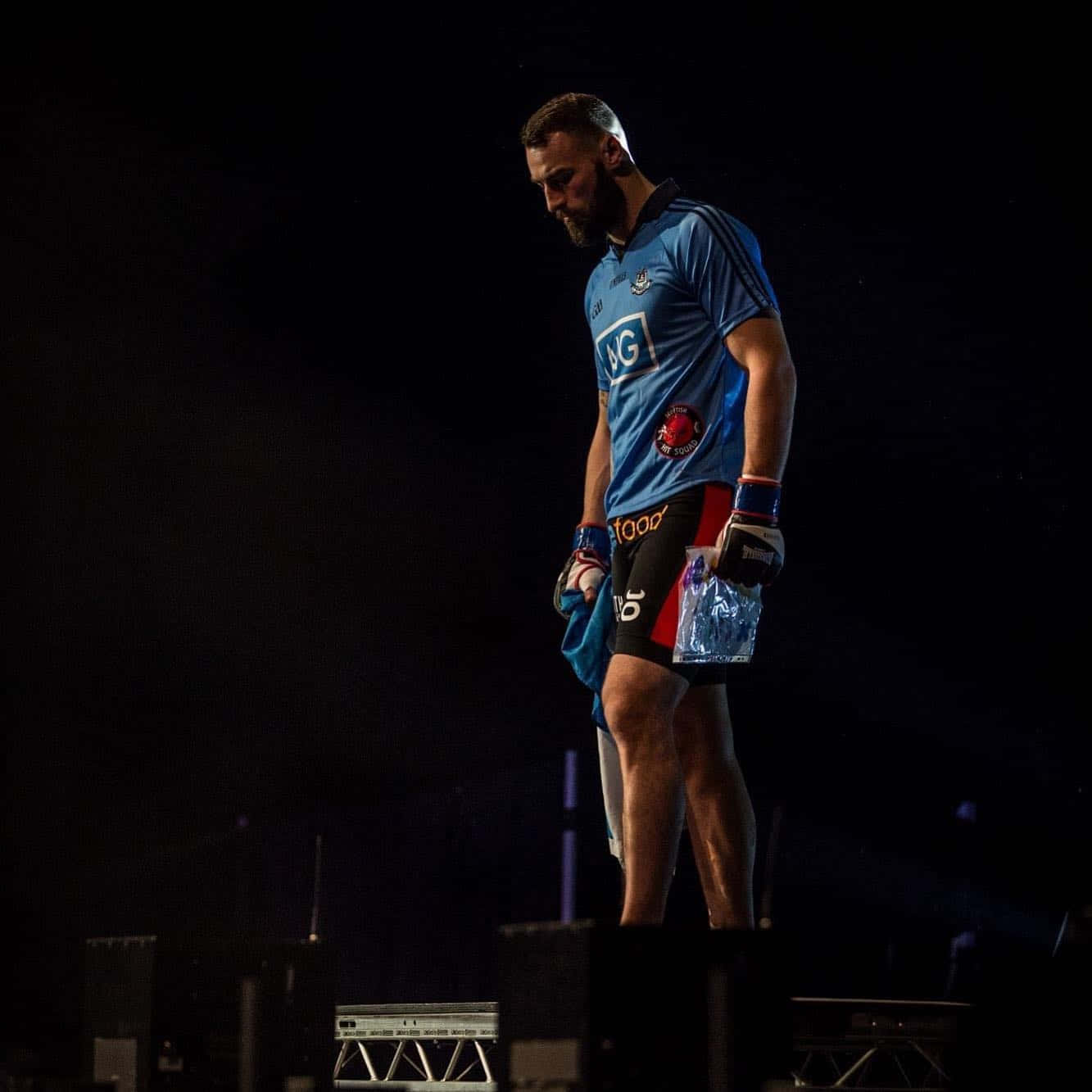 Paul Craig, blue jersey, black shorts, HD Desktop Wallpaper