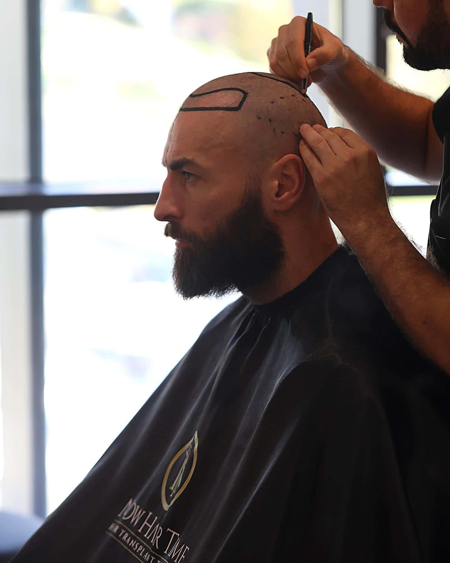Paul Craig, hair salon, bald man, HD Phone Wallpaper