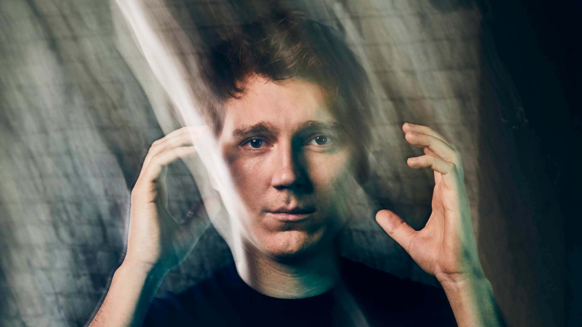 Paul Dano, reddish hair, translucent curtain, Full HD Desktop Wallpaper