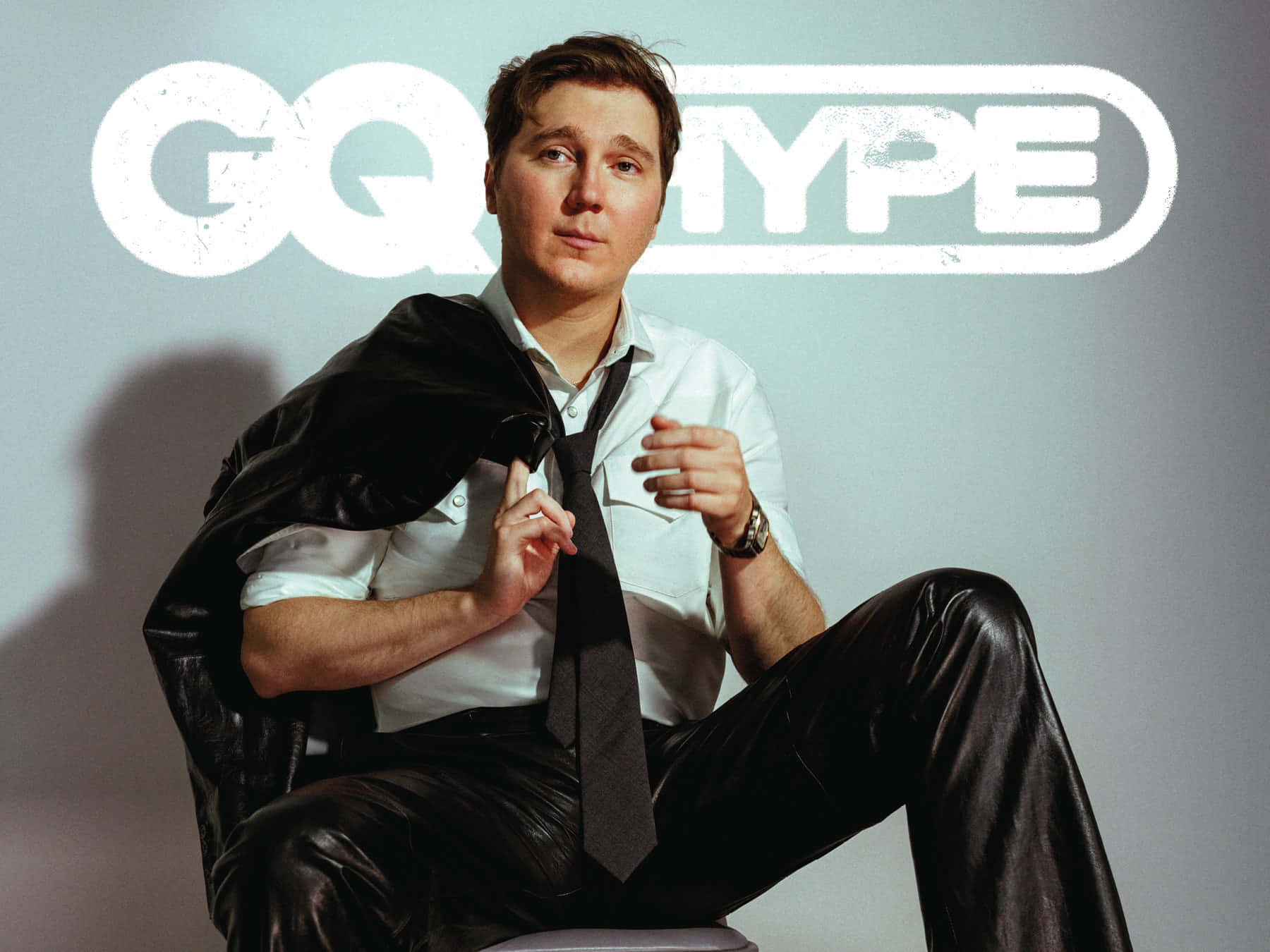 Paul Dano, 75th Annual Golden Globe Awards, GQ TYPE backdrop, HD Desktop Wallpaper