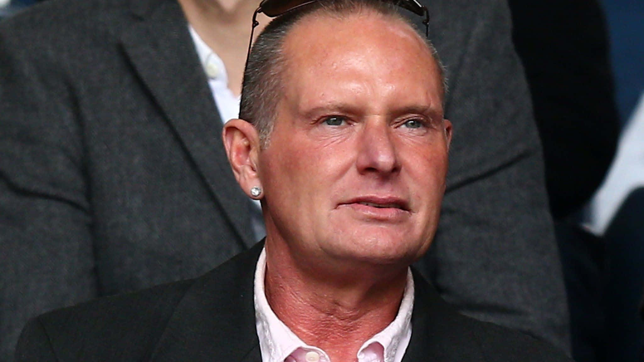 Paul Gascoigne, black suit, sunglasses, Full HD Desktop Wallpaper