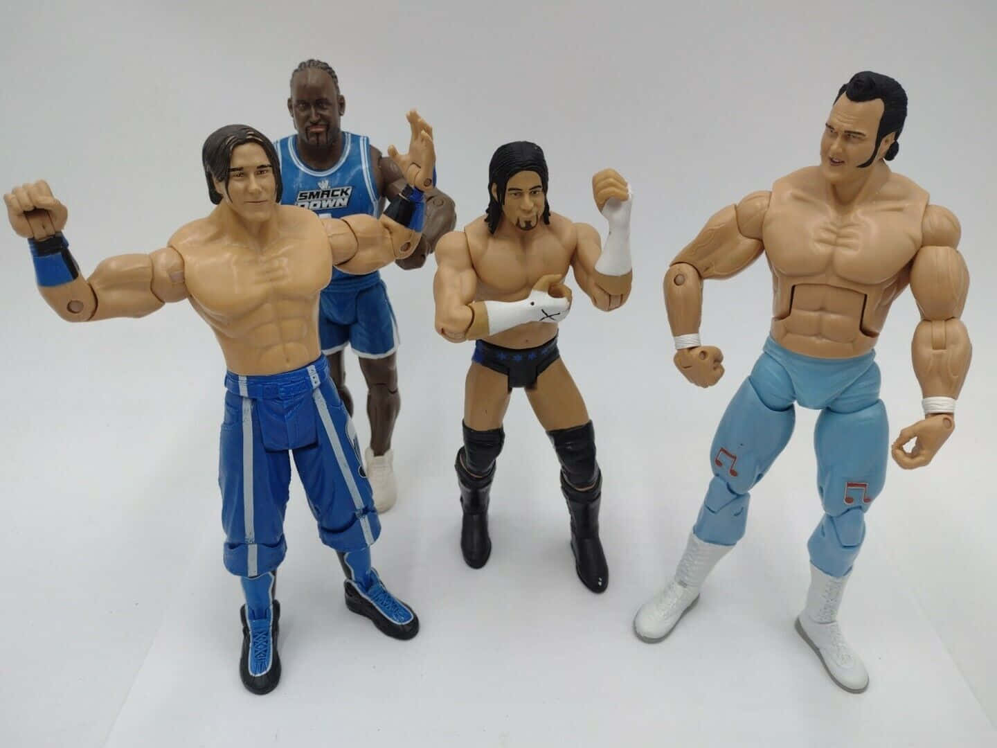 Paul London, wrestling action figures, dynamic pose, HD Desktop Wallpaper