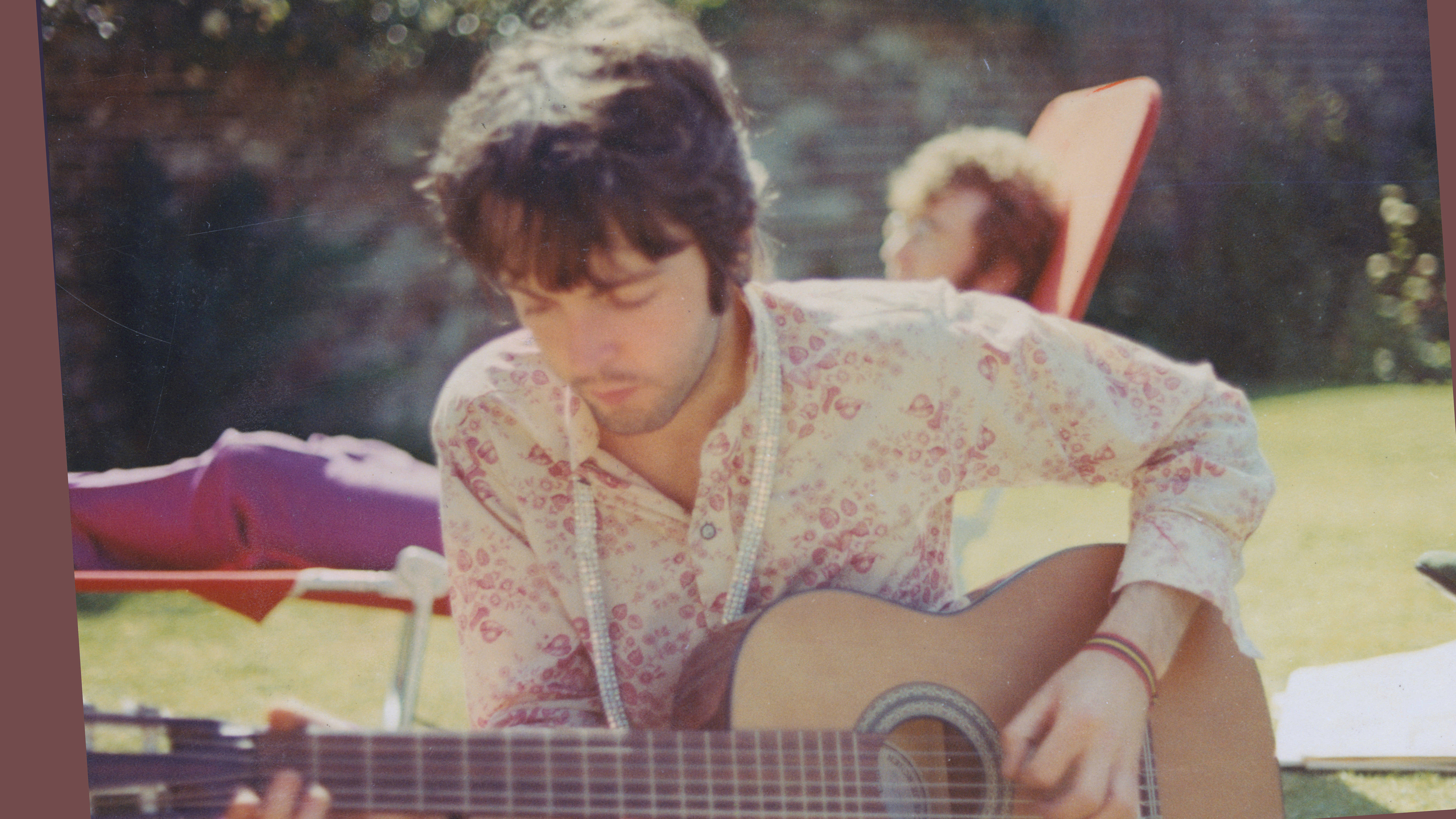 Paul McCartney, acoustic guitar, sunny day, 5K Desktop Wallpaper