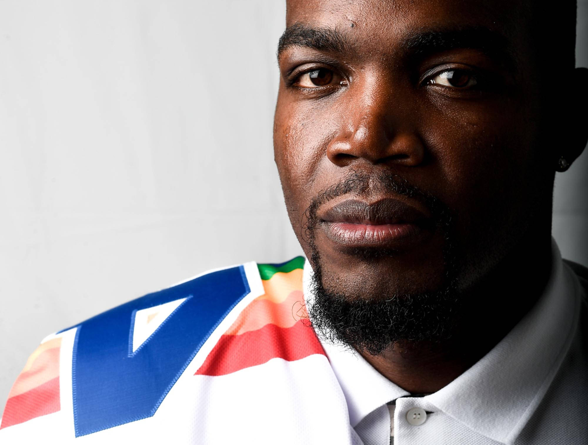 Paul Millsap, beard, colorful sports jersey, Full HD Desktop Wallpaper