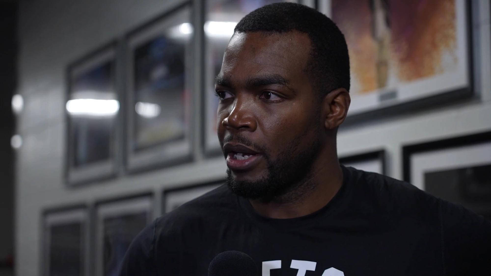 Paul Millsap, black t-shirt, microphone, Full HD Desktop Wallpaper