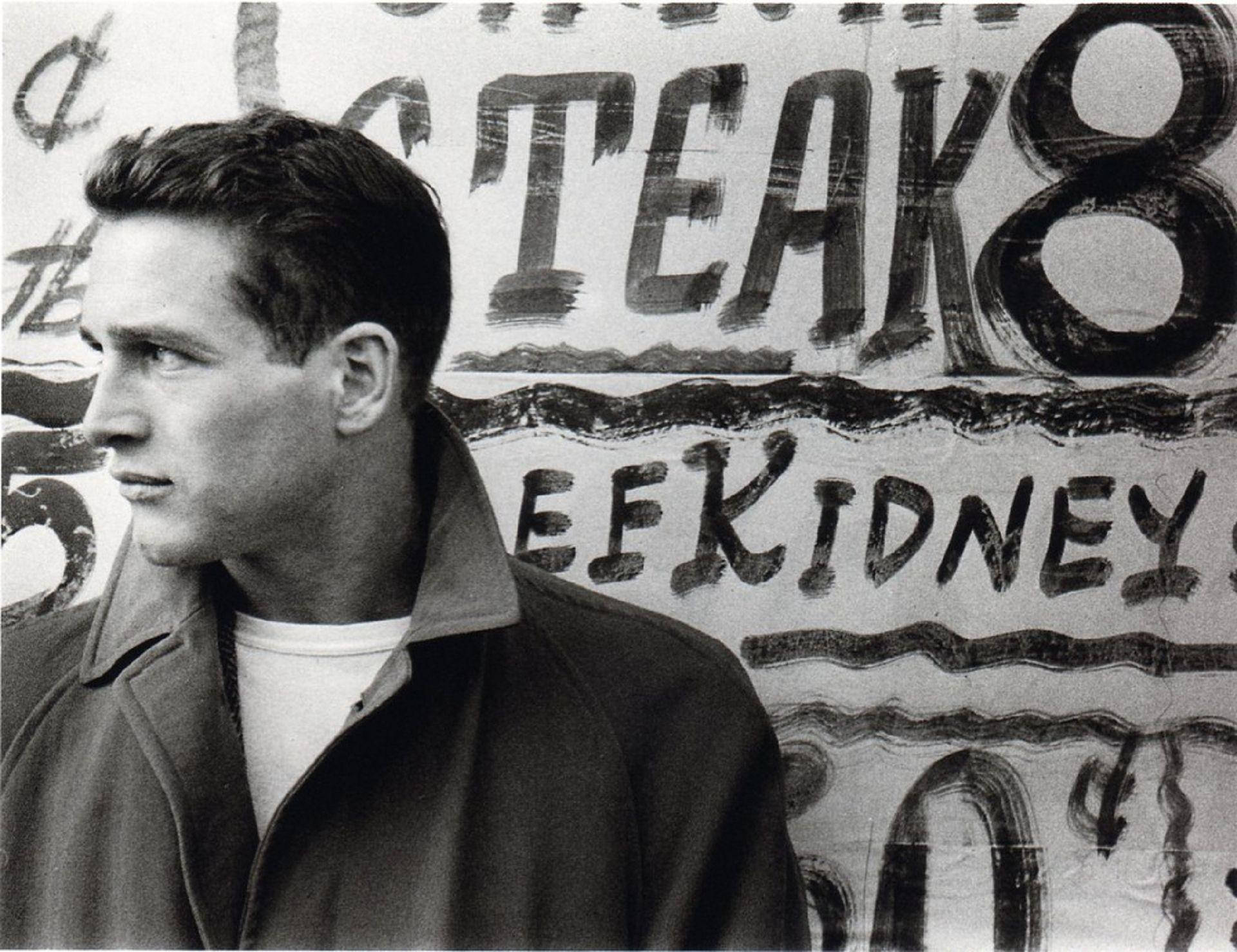 Paul Newman, graffiti-covered wall, bold lettering, Full HD Desktop Wallpaper