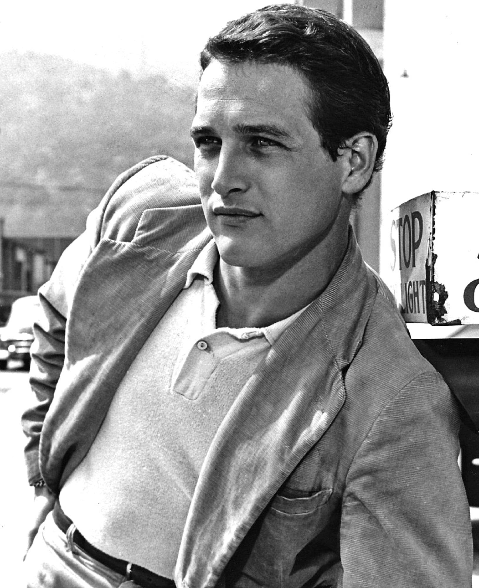 Paul Newman, preppy ivy look, jacket, Full HD Phone Wallpaper