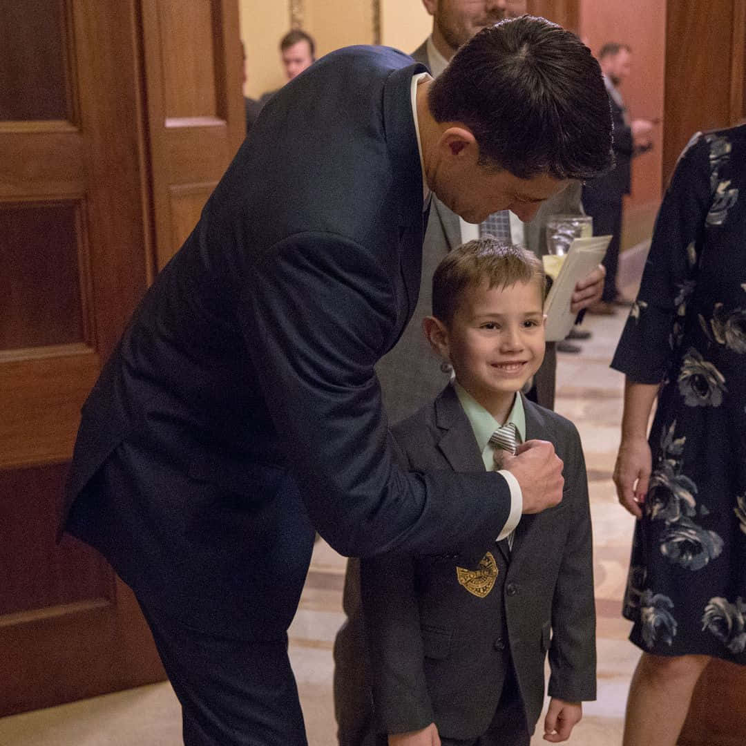Paul Ryan, suit, young boy, SD Desktop Wallpaper