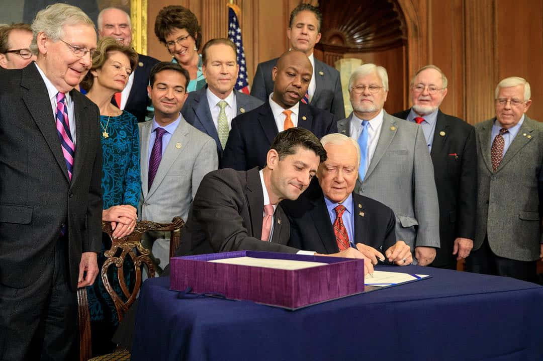 Paul Ryan, purple box, wood-paneled room, SD Desktop Wallpaper