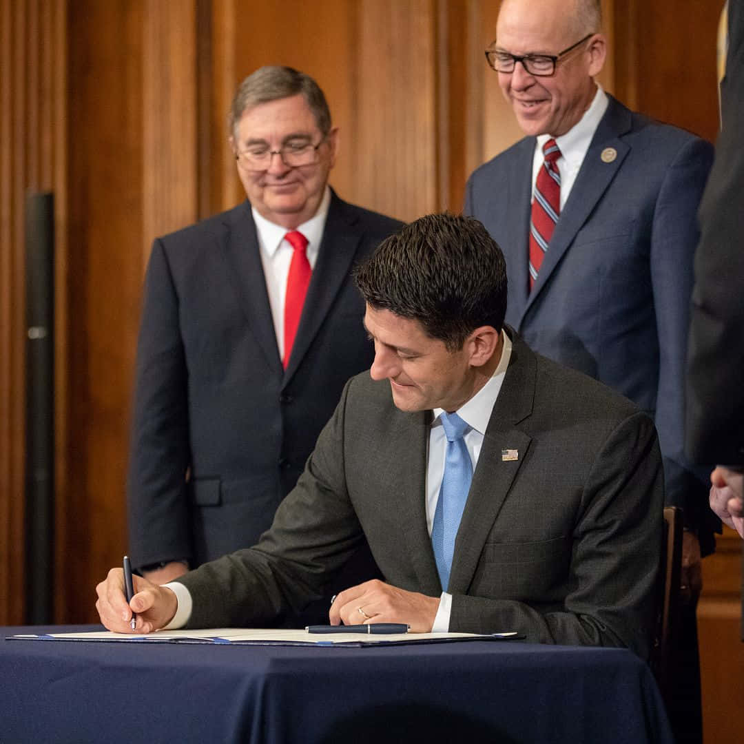 Paul Ryan, suit, document, SD Desktop Wallpaper