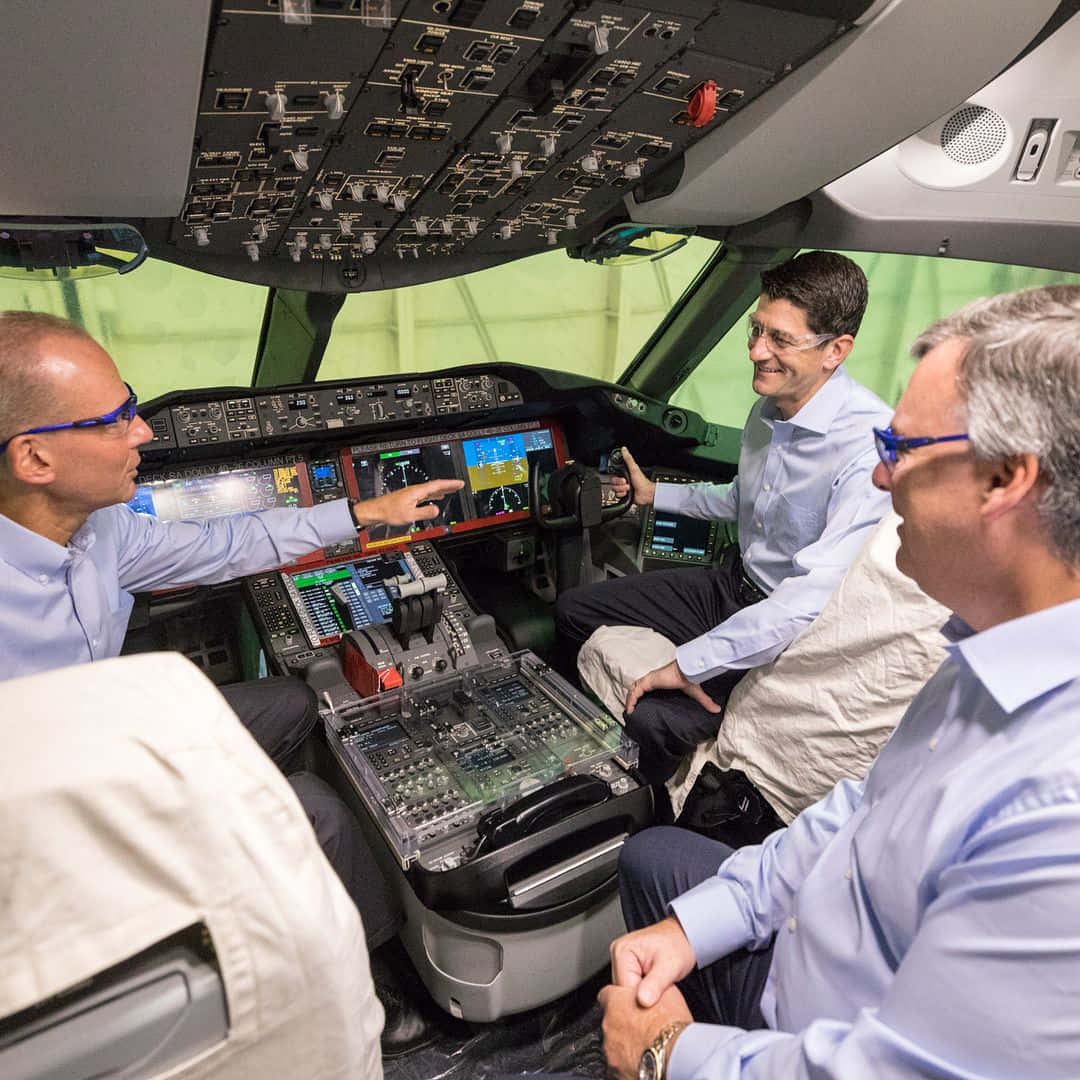 Paul Ryan, airplane pilot seat, cockpit simulator, SD Desktop Wallpaper