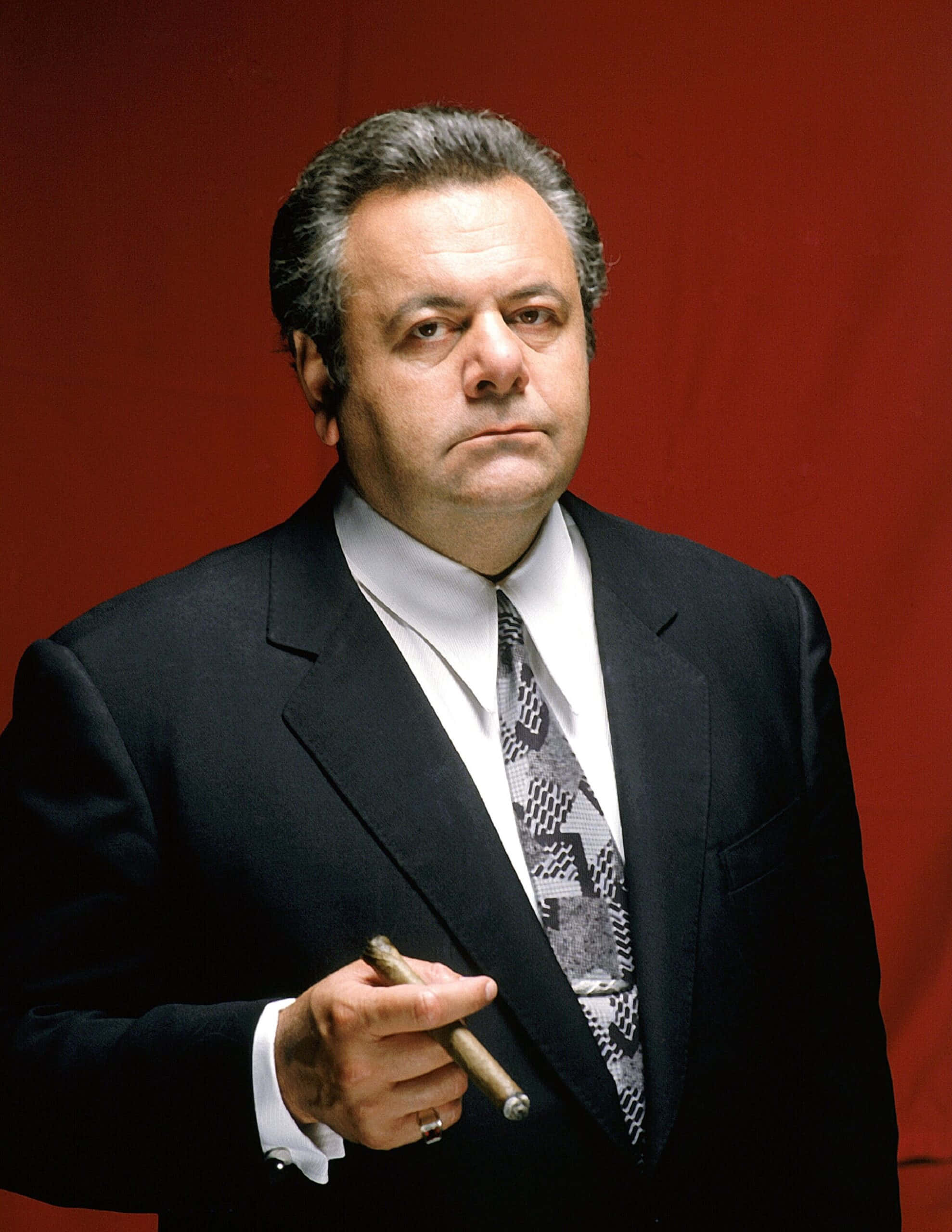 Paul Sorvino, 1978, black suit, 2K Phone Wallpaper