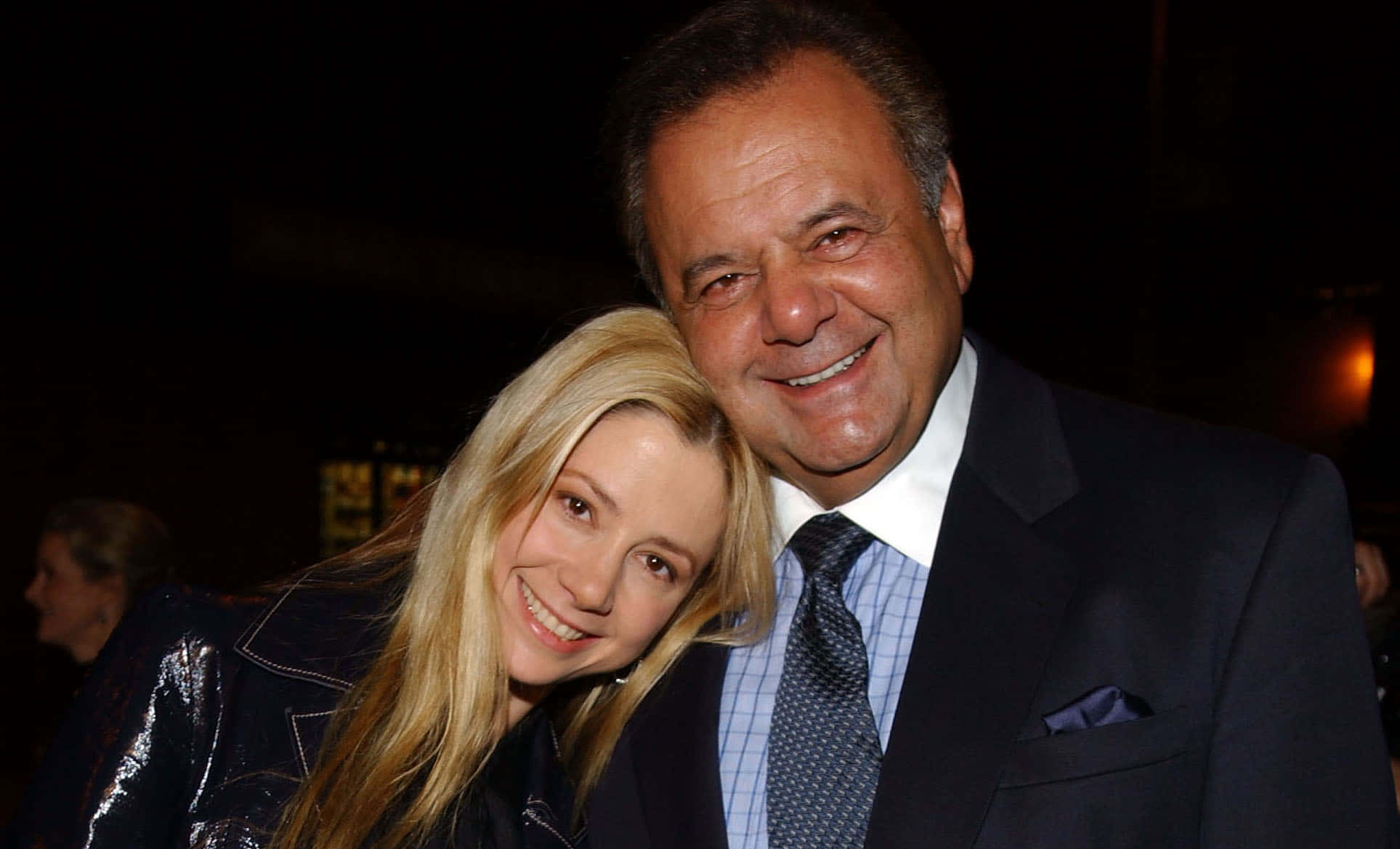 Paul Sorvino, suit, blonde woman, Full HD Desktop Wallpaper