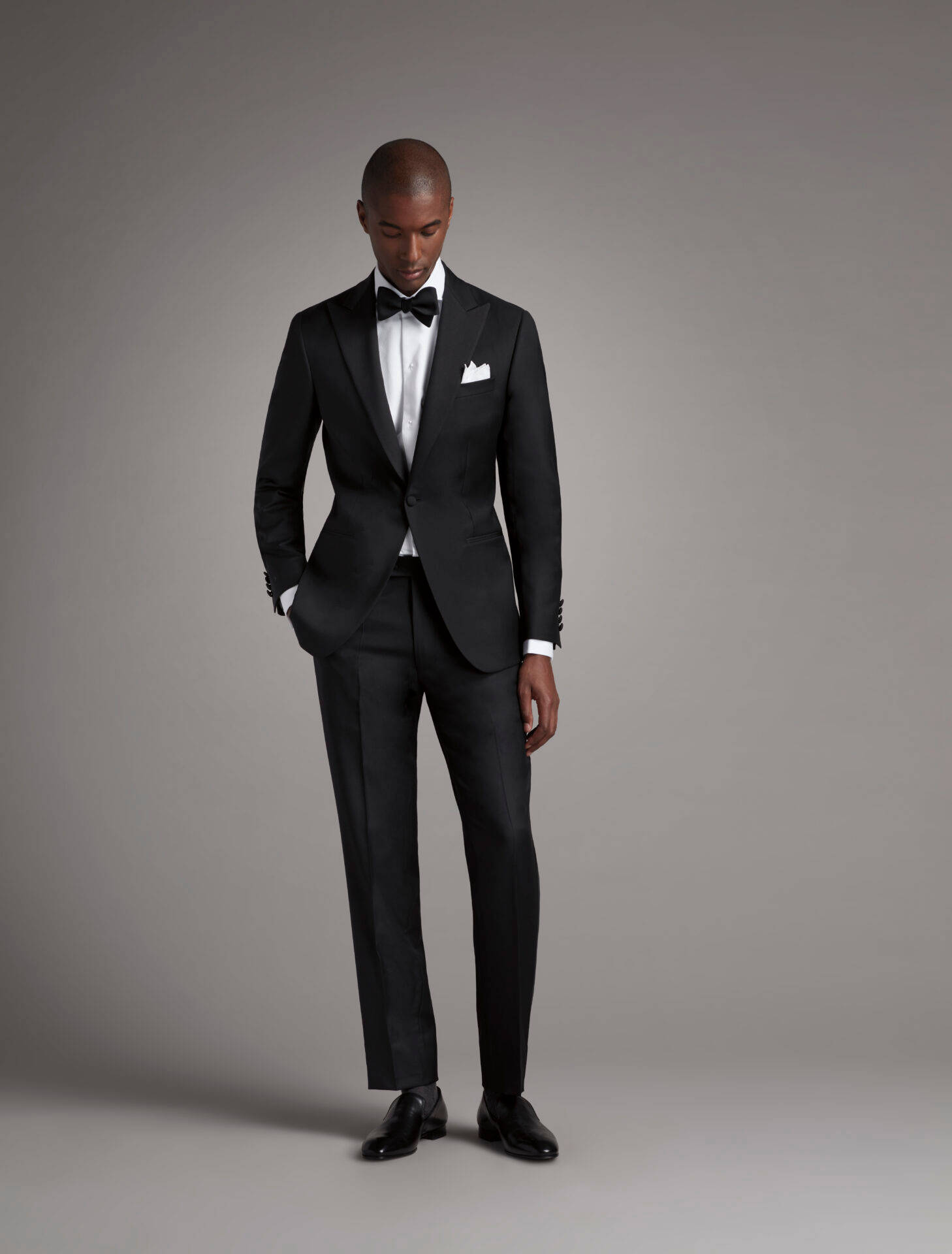 Paul Stuart suit, bow-tie, black tuxedo, Full HD Phone Wallpaper