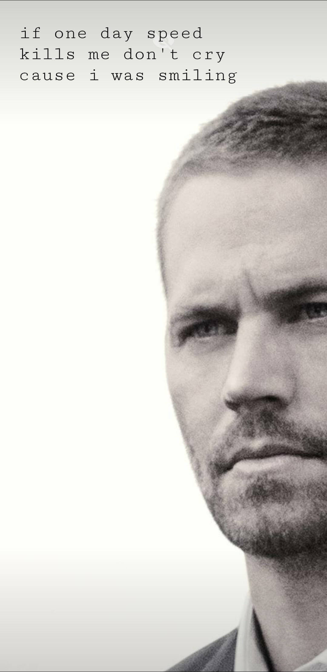 Paul Walker, black and white portrait, intense gaze, Full HD Phone Wallpaper