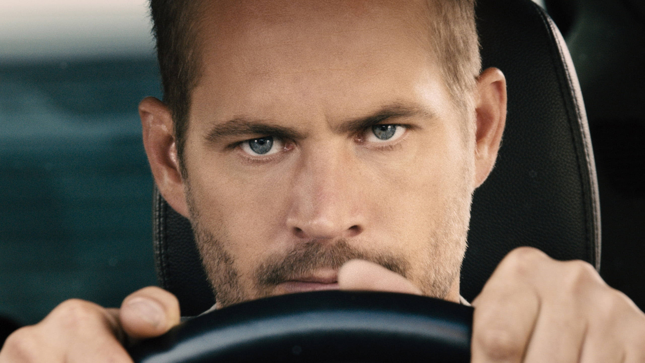 Paul Walker, steering wheel, car, 2K Desktop Wallpaper
