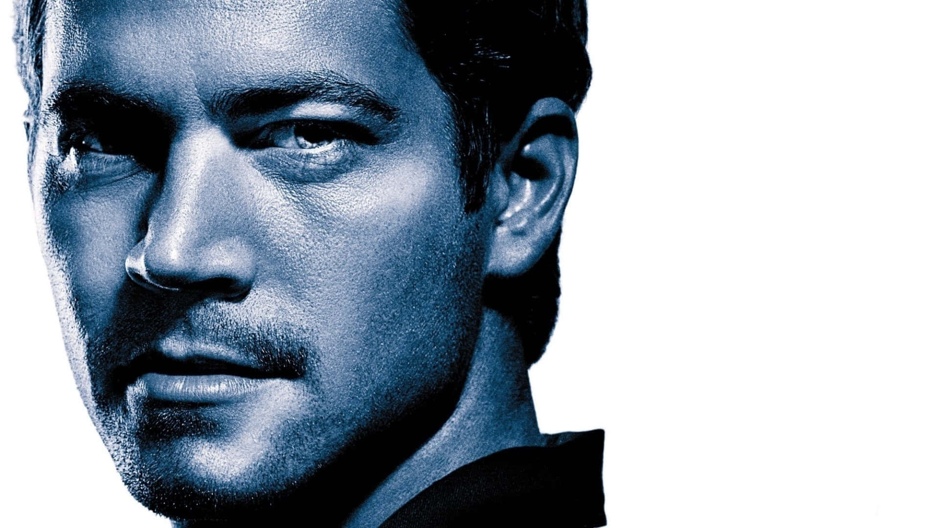 Paul Walker, intense gaze, stark white background, Full HD Desktop Wallpaper