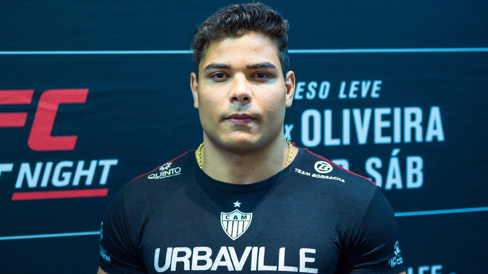 Paulo Costa, UFC event shirt, black, HD Desktop Wallpaper