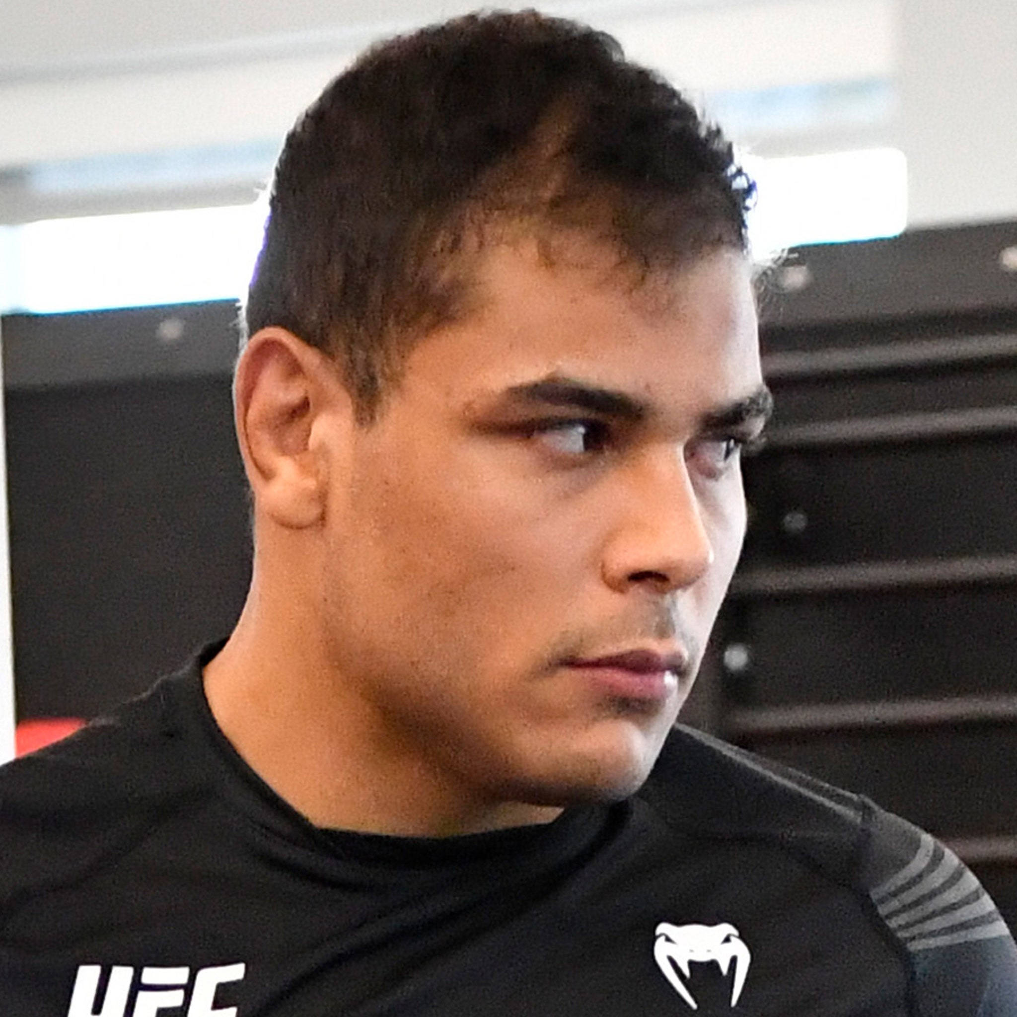 Paulo Costa, UFC shirt, gym setting, Full HD Desktop Wallpaper