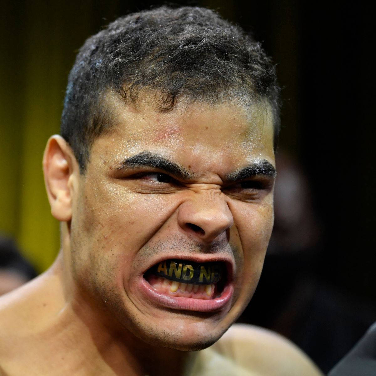 Paulo Costa, war face, gold teeth, SD Desktop Wallpaper