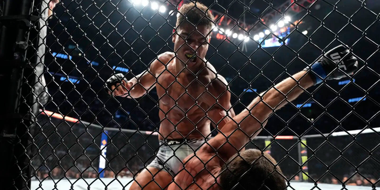 Paulo Costa, cage, MMA match, HD Desktop Wallpaper