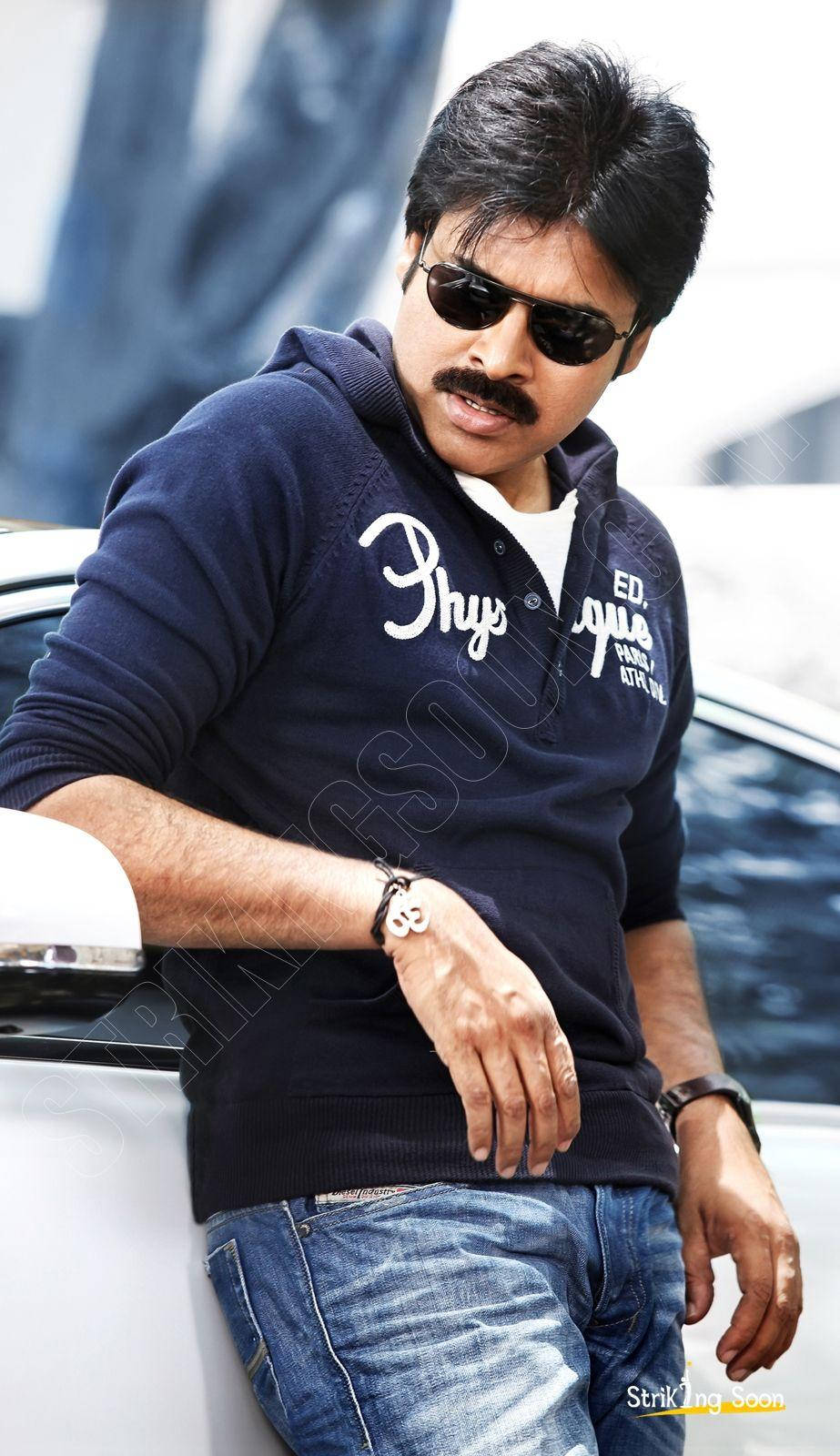 Pawan Kalyan, white car, navy hoodie, HD Phone Wallpaper