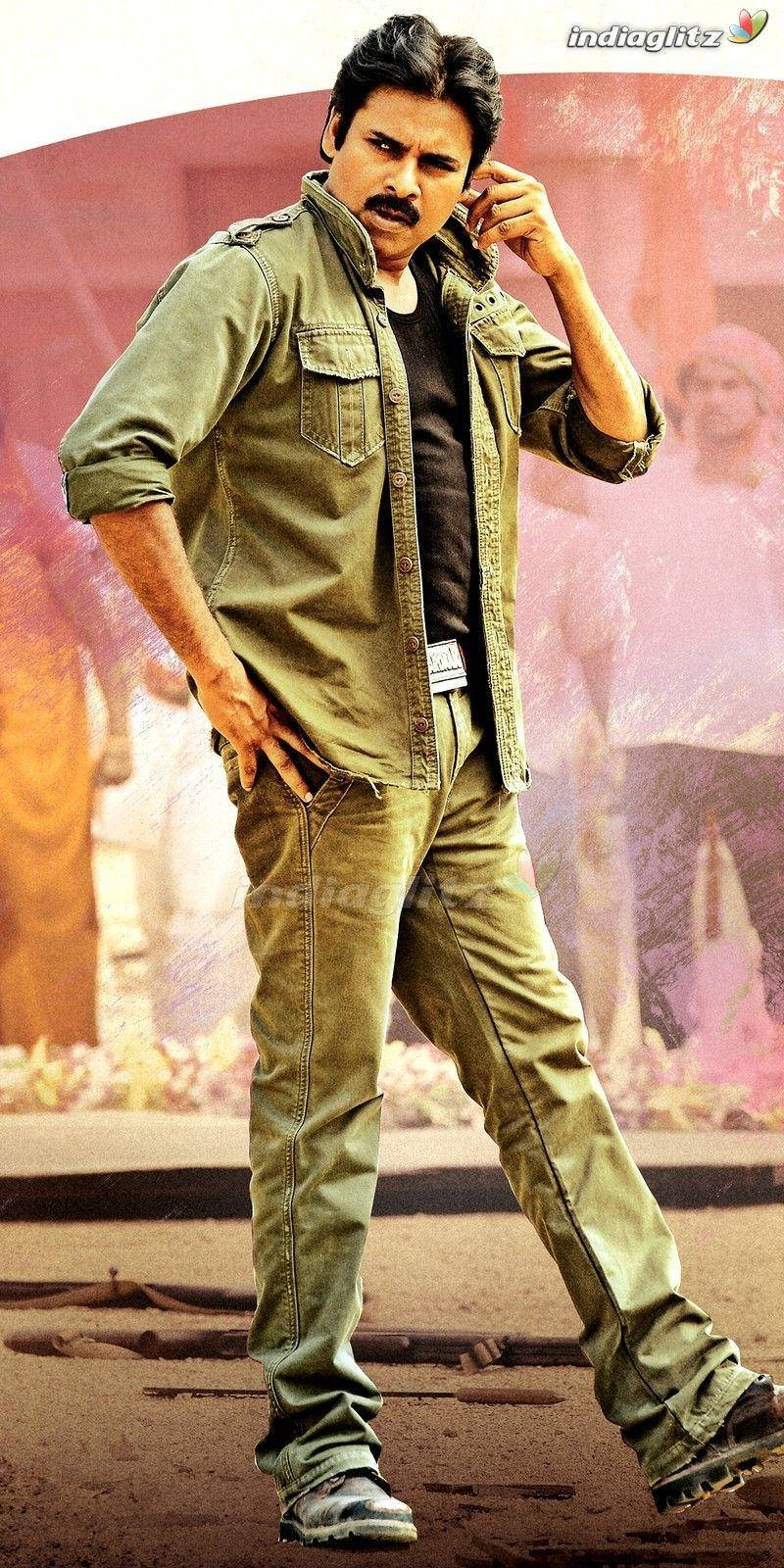 Pawan Kalyan, brown jacket, olive green military-style outfit, HD Phone Wallpaper