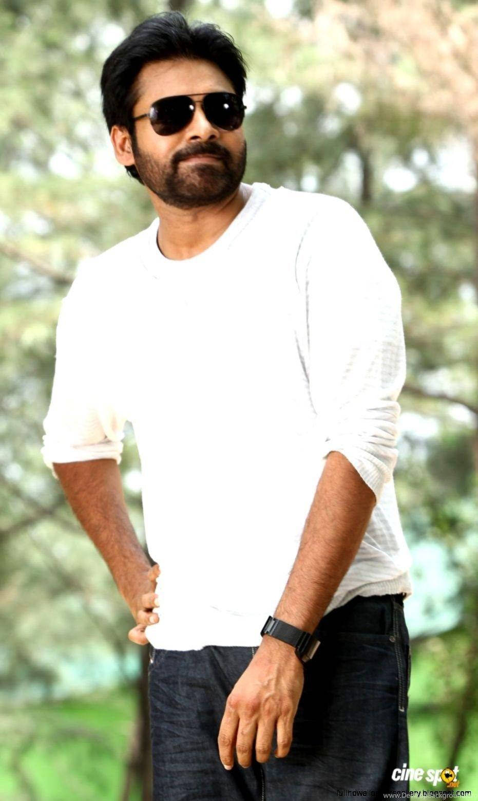 Pawan Kalyan, white shirt, beard, HD Phone Wallpaper
