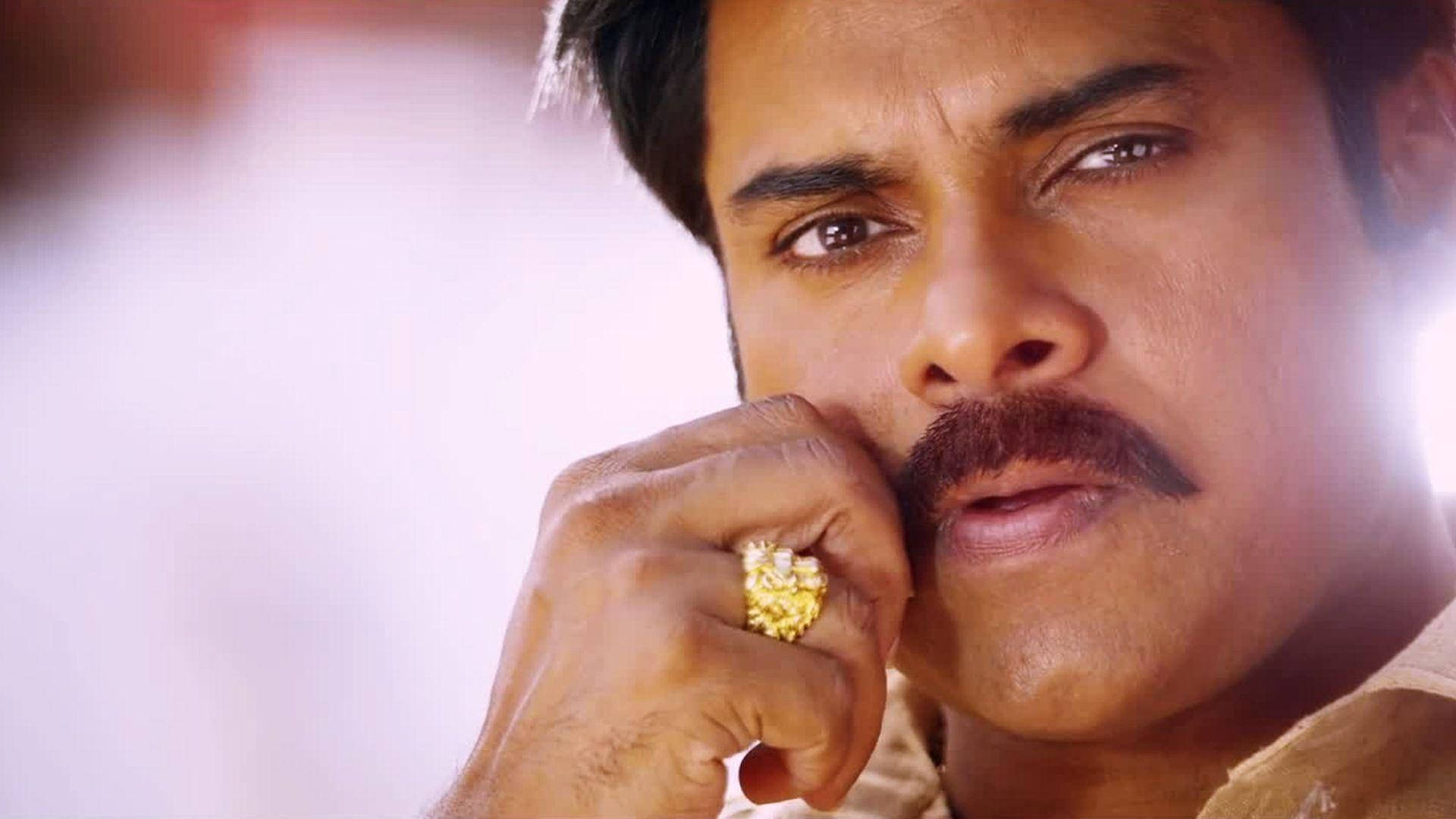 Pawan Kalyan, gold ring, mustache, Full HD Desktop Wallpaper