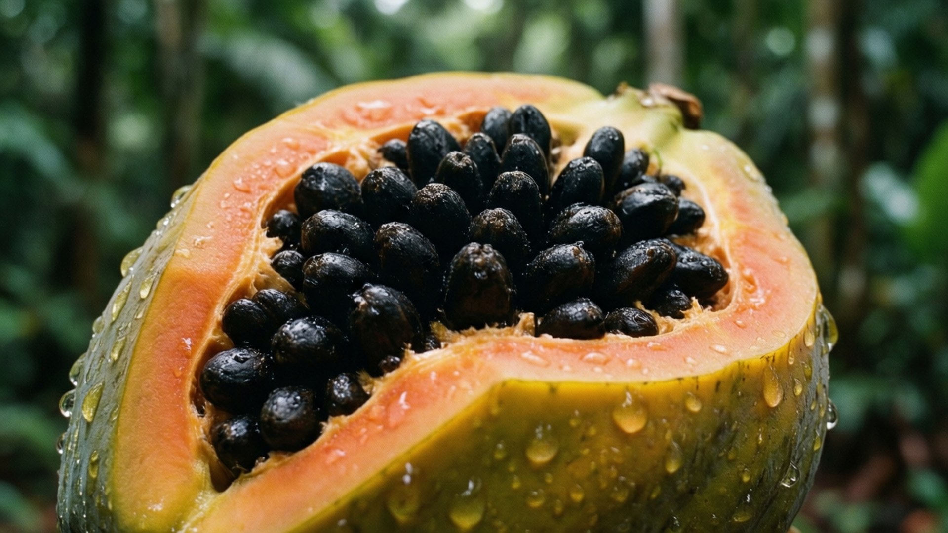 glossy, pawpaw, macro detail, Full HD Desktop Wallpaper