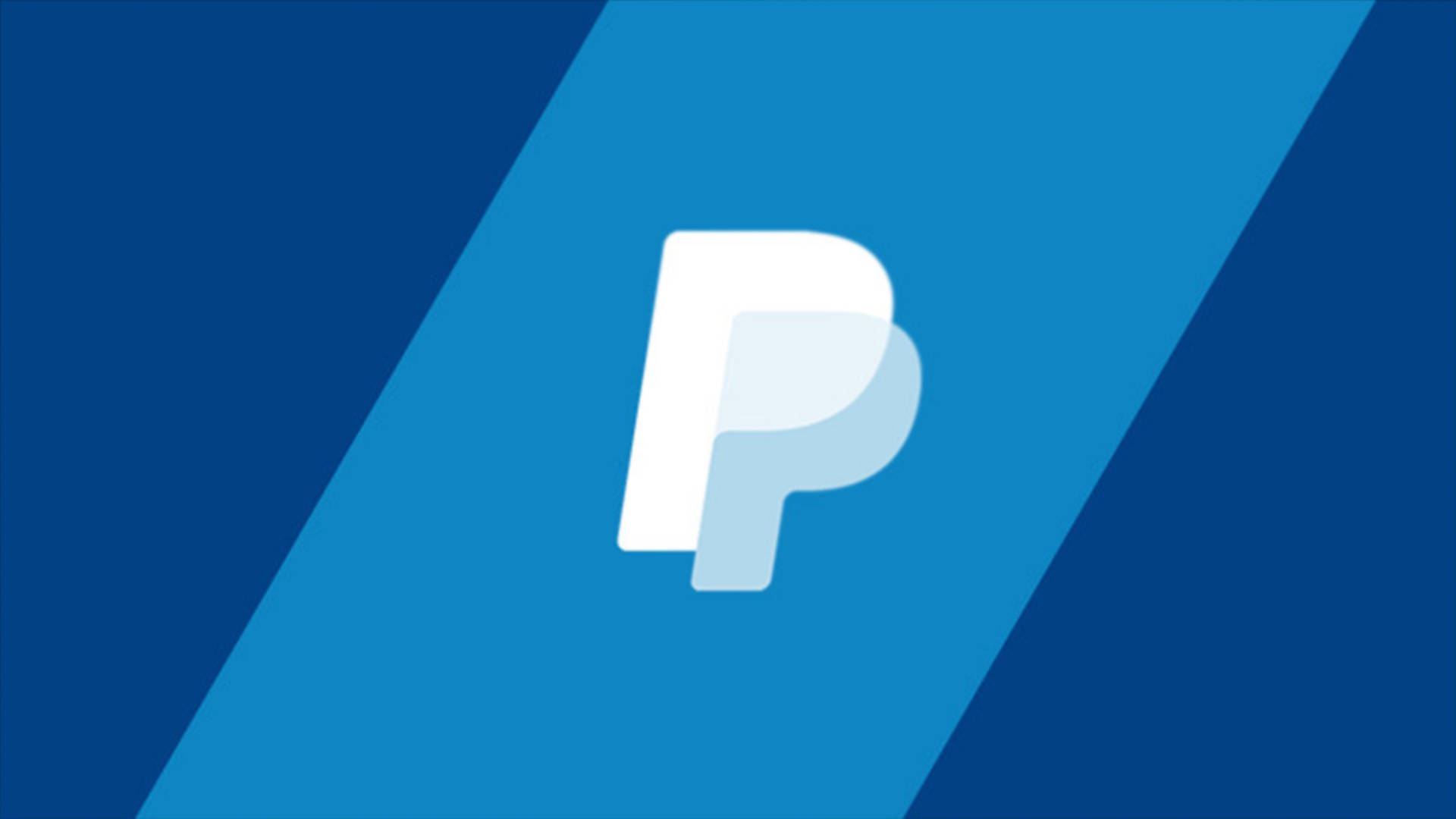 PayPal, blue gradient, diagonal stripes, Full HD Desktop Wallpaper