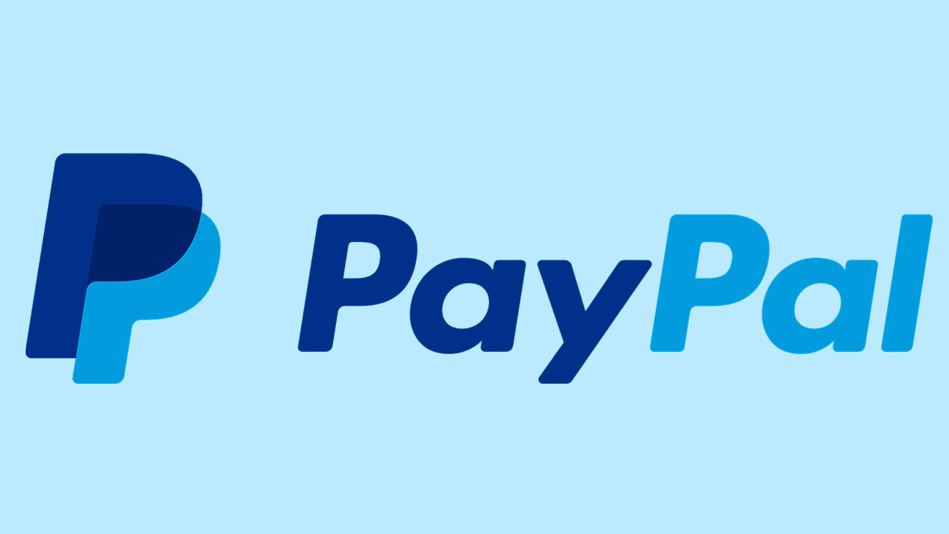 PayPal, light blue background, gradient blue, Full HD Desktop Wallpaper
