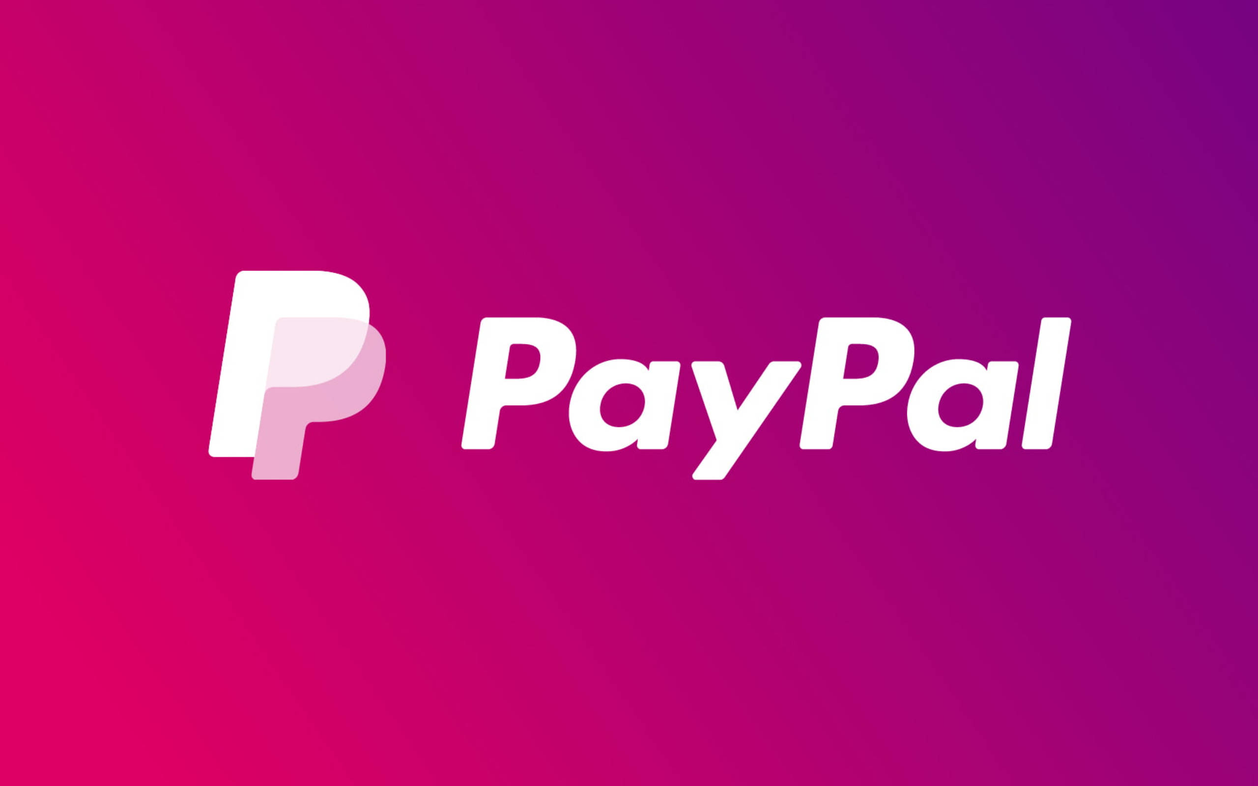 PayPal, reddish purple, white, 2K Desktop Wallpaper