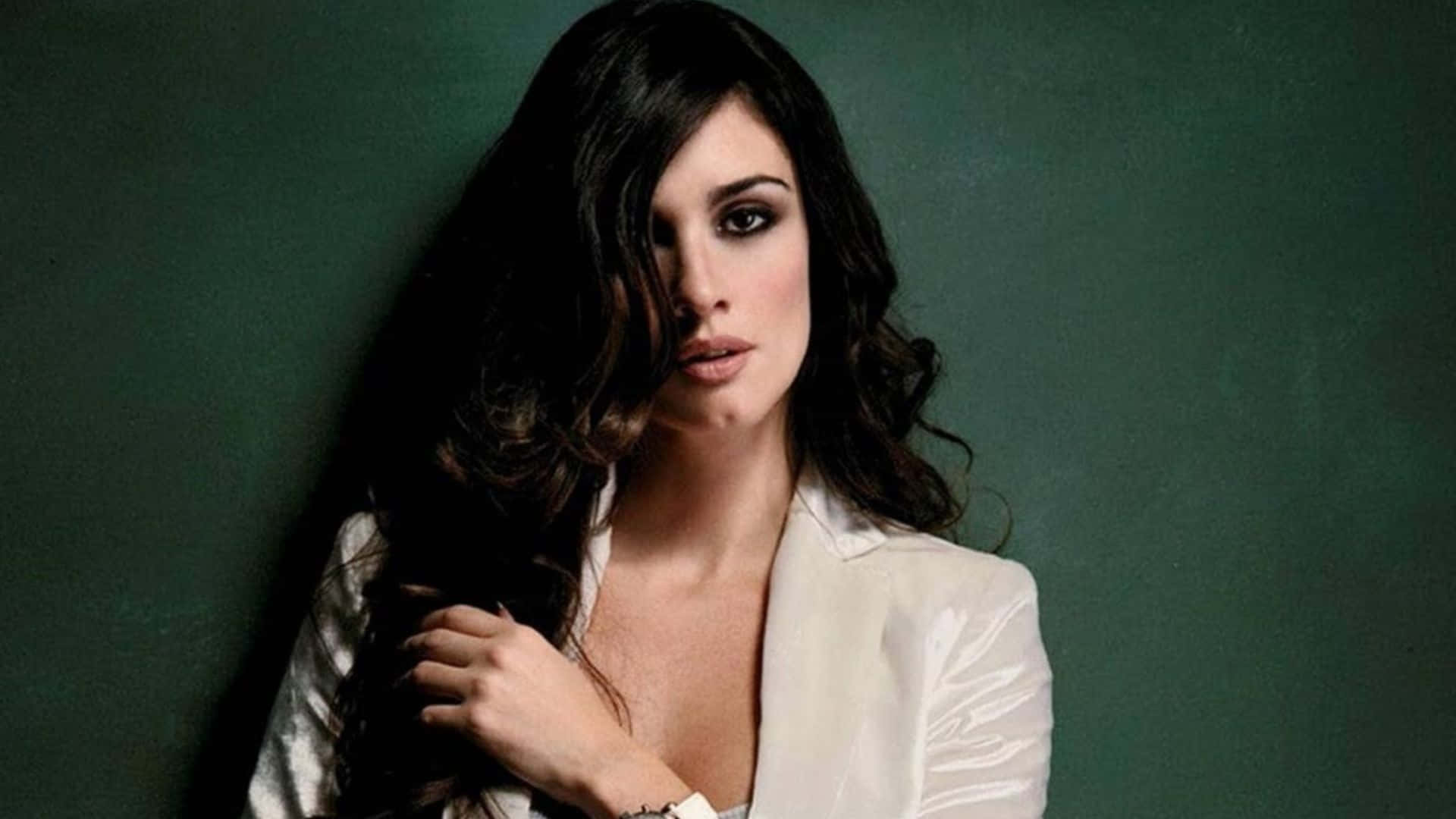 Paz Vega, dark wavy hair, smoky eyes, Full HD Desktop Wallpaper