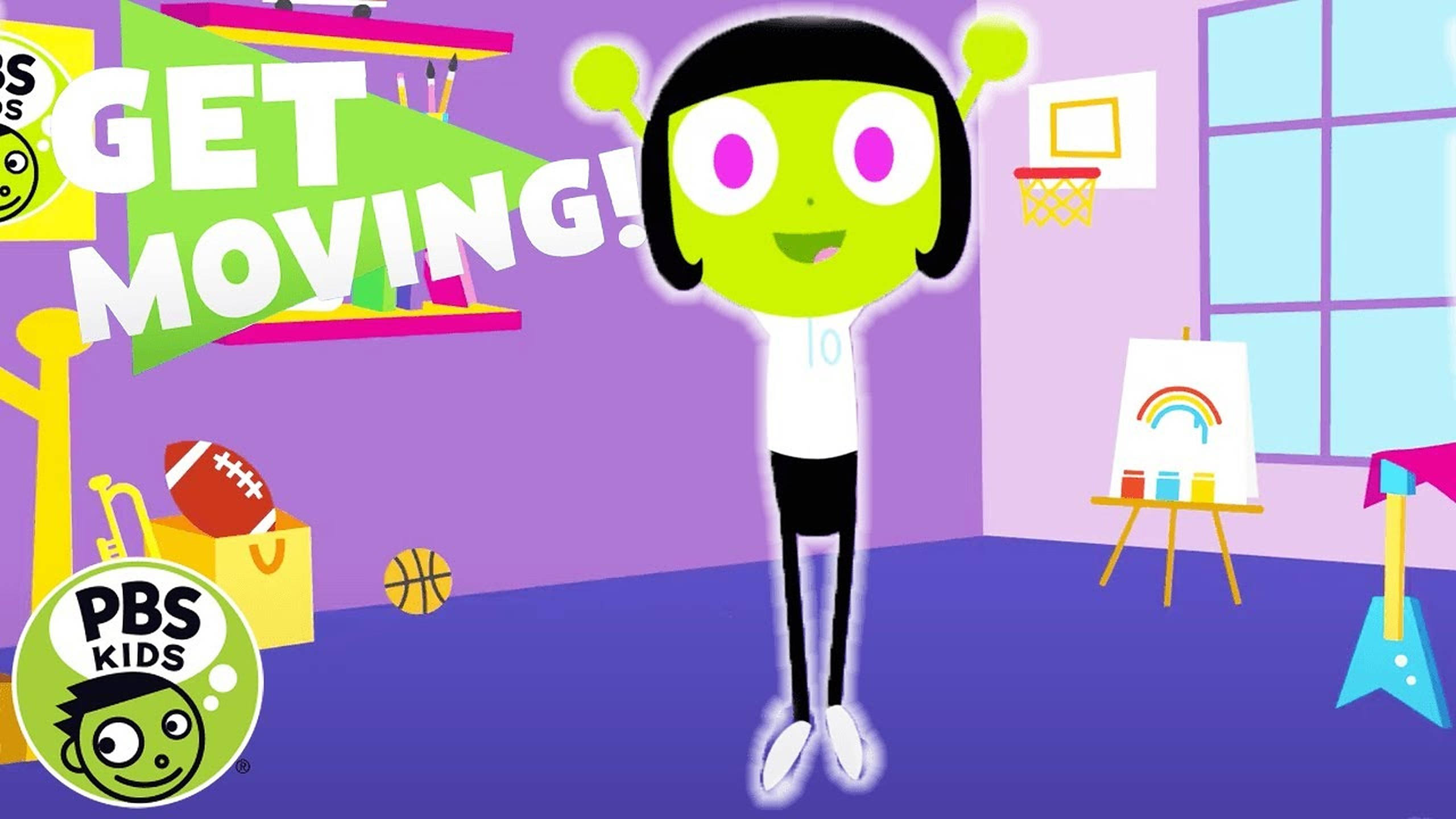 PBS Kids, glowing green skin, black hair, 2K Desktop Wallpaper