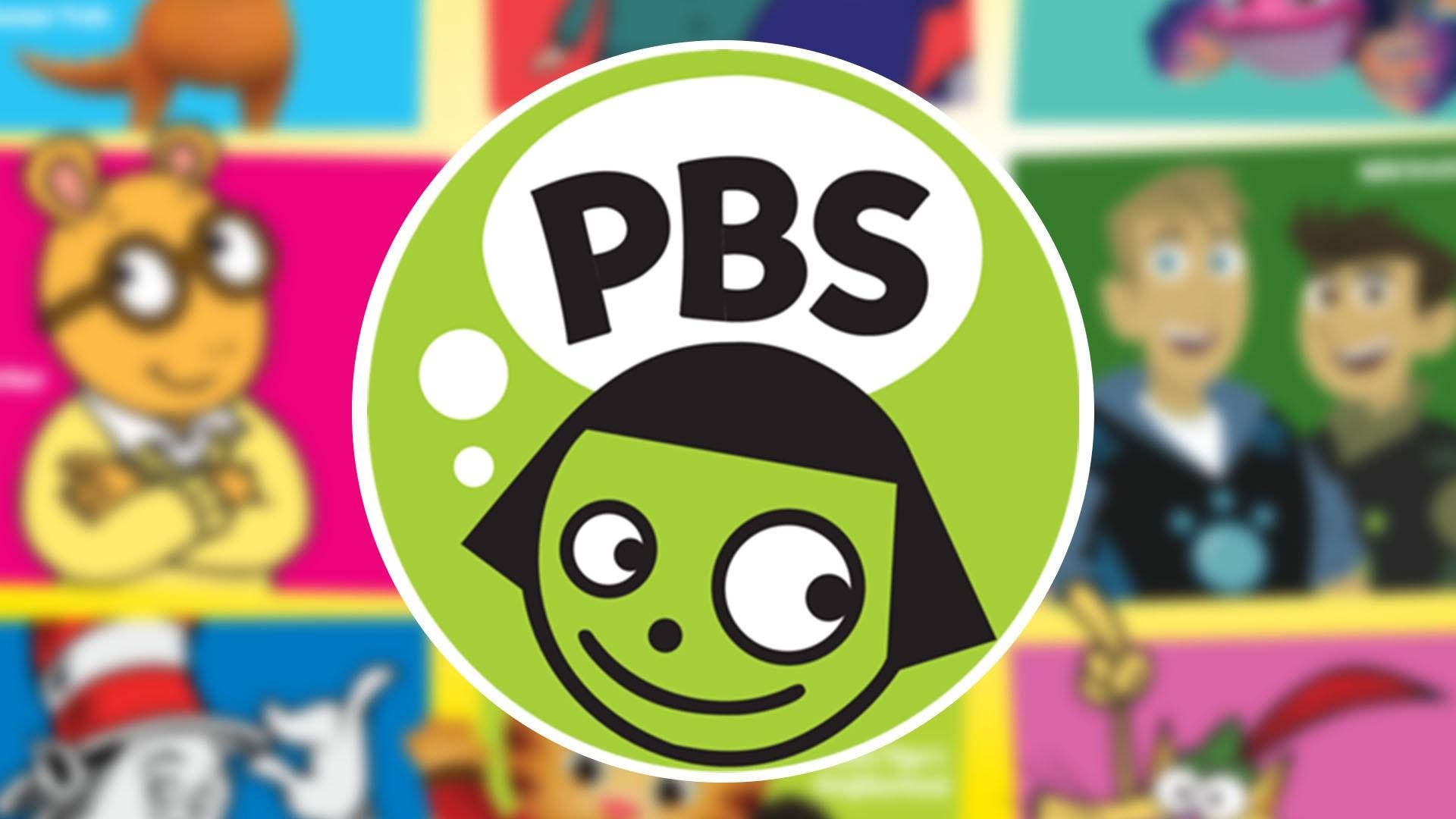 PBS Kids, PBS logo, green smiling face, Full HD Desktop Wallpaper