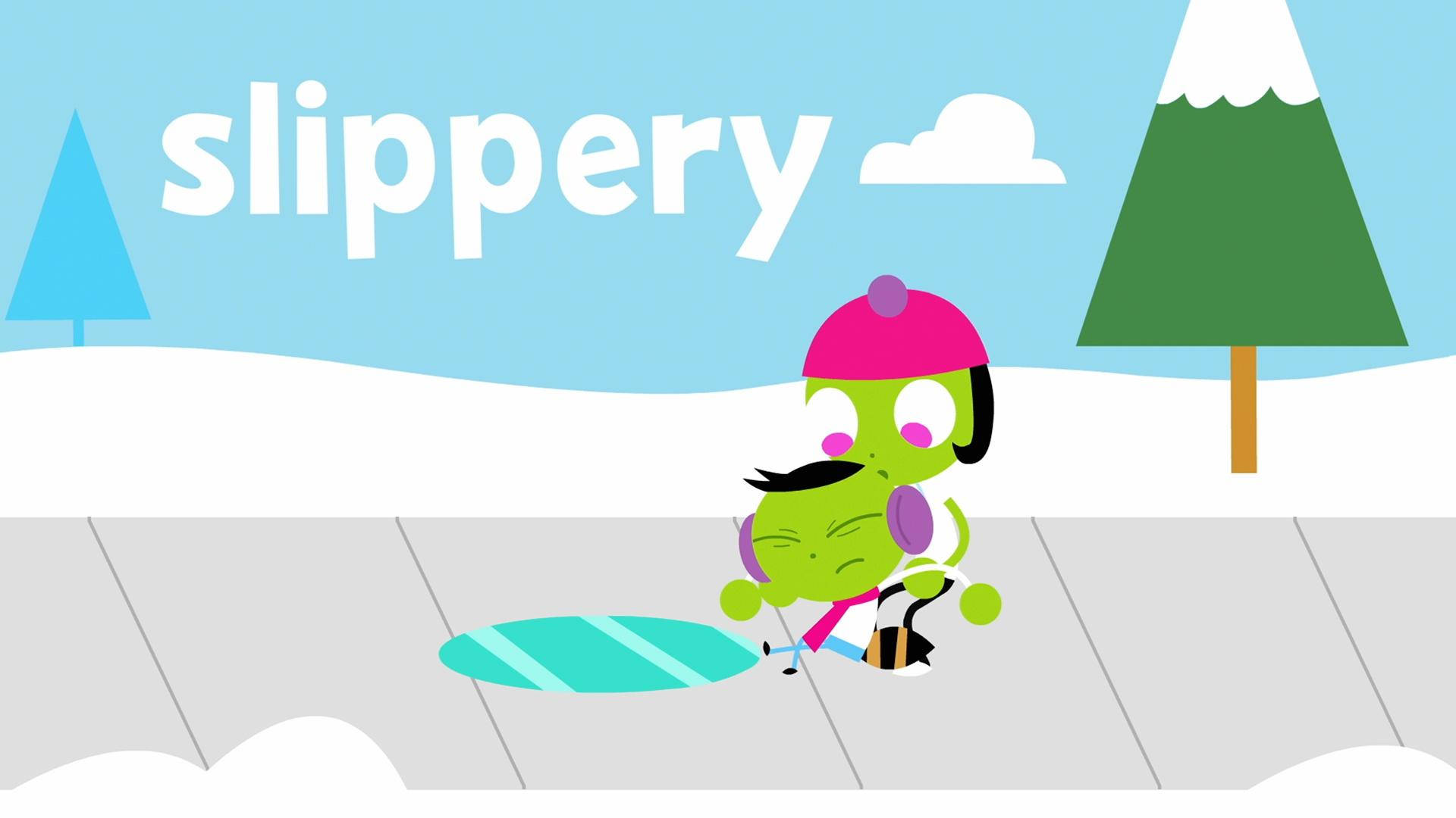 PBS Kids, slippery, green character, Full HD Desktop Wallpaper