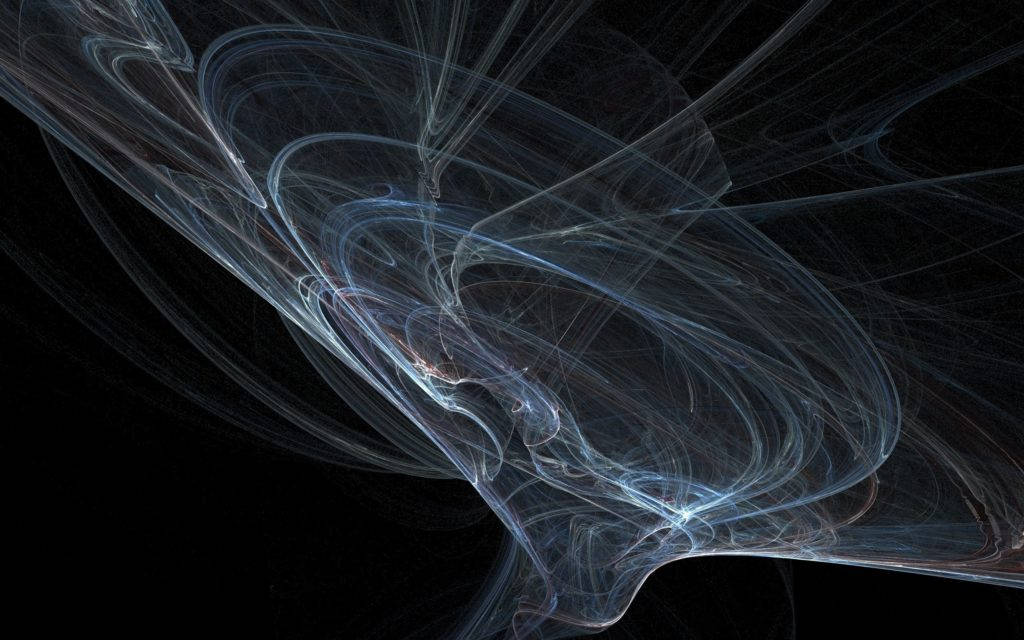 pc computer desktop, black hole, glowing blue and white filaments, SD Desktop Wallpaper