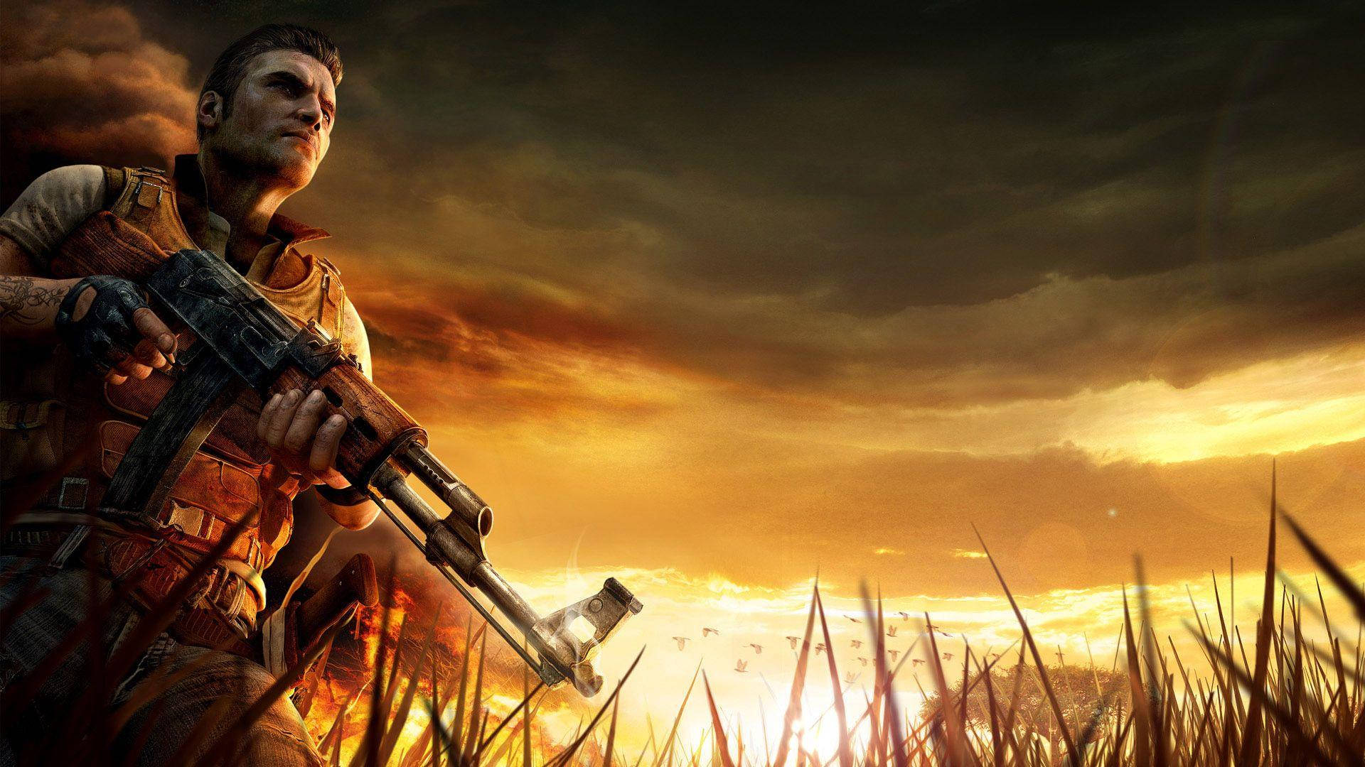 PC Gaming, sunset, battlefield, Full HD Desktop Wallpaper