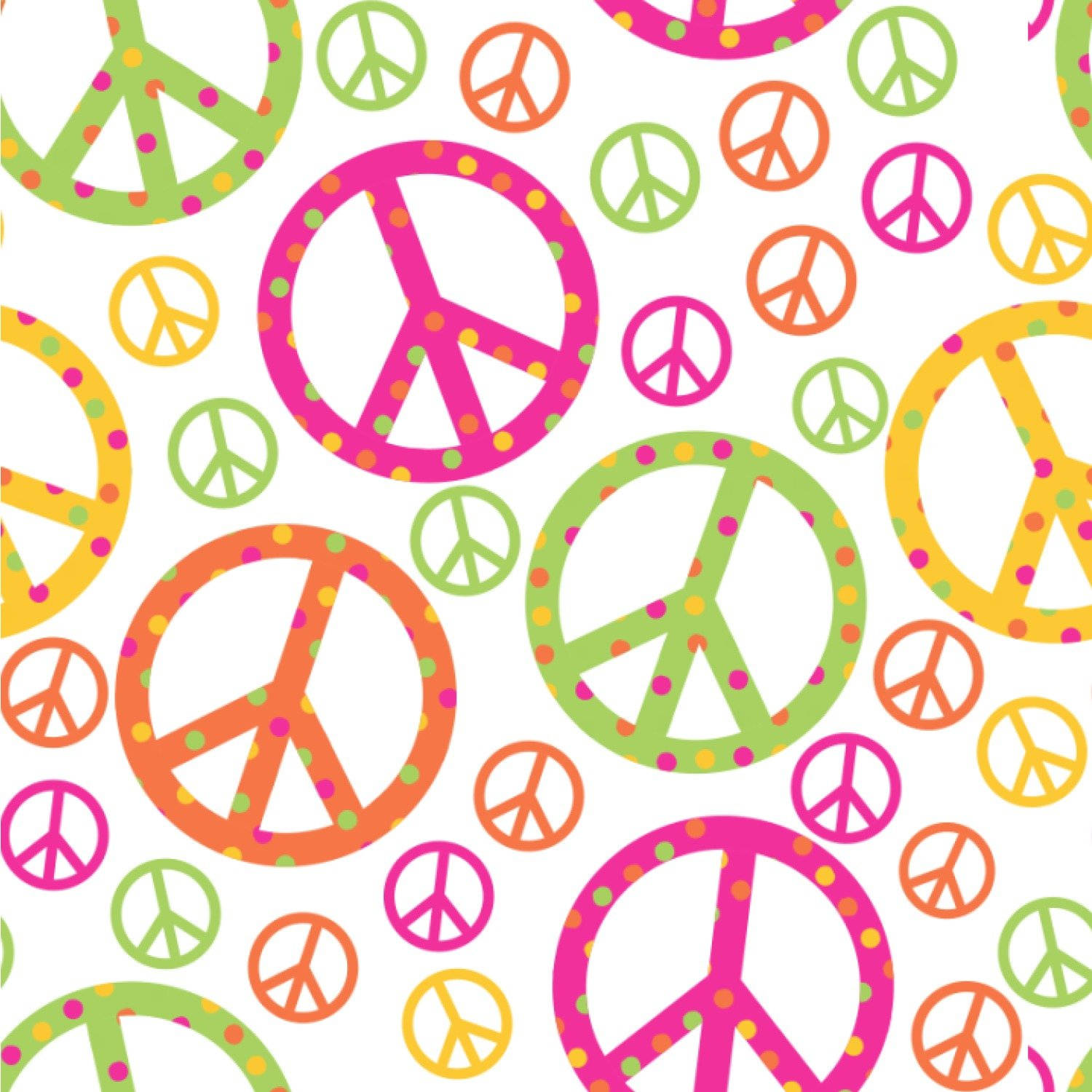 peace symbol, polka dots, pink, HD Desktop Wallpaper