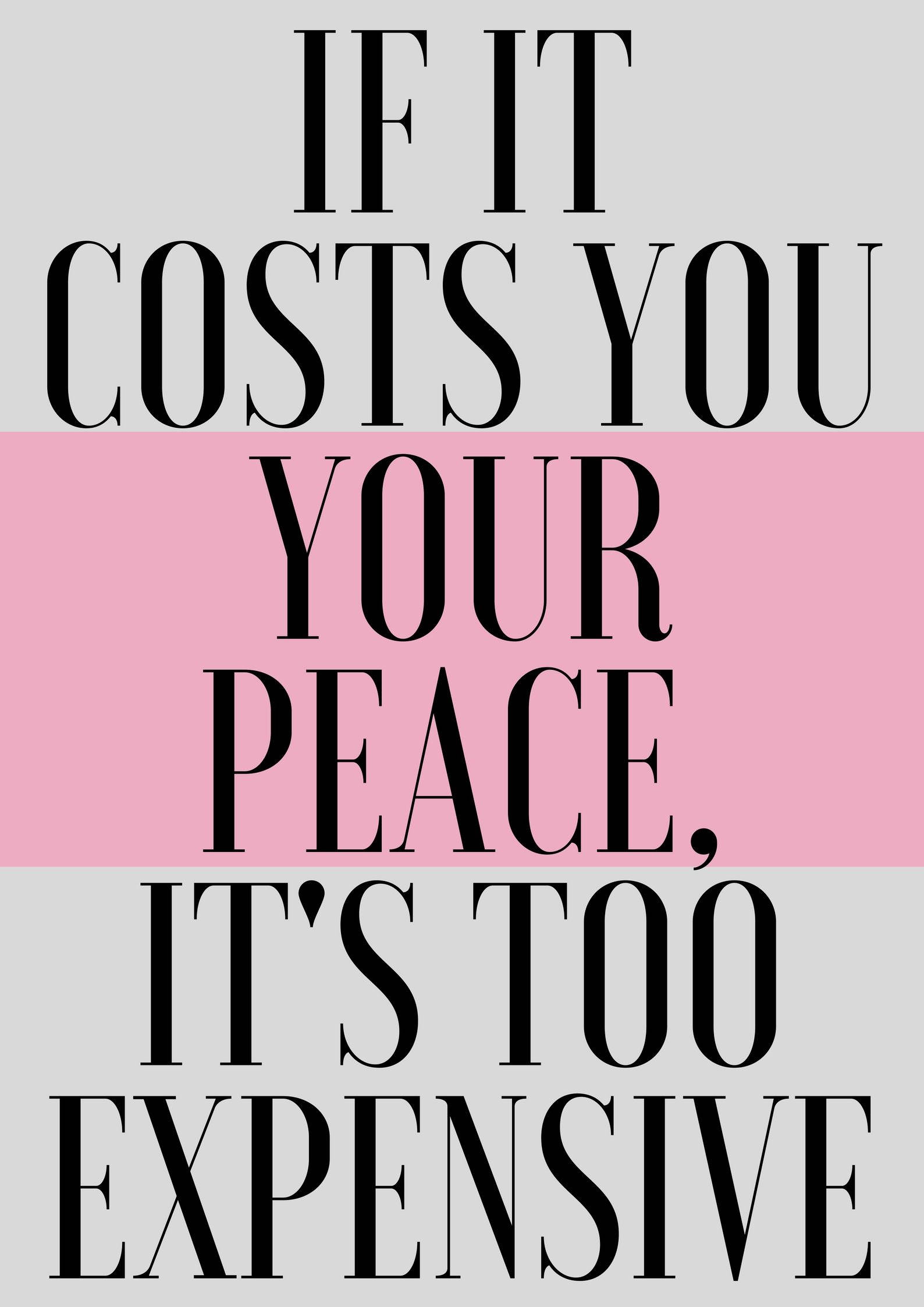 Peace, black text, pink and gray horizontal bands, Full HD Phone Wallpaper