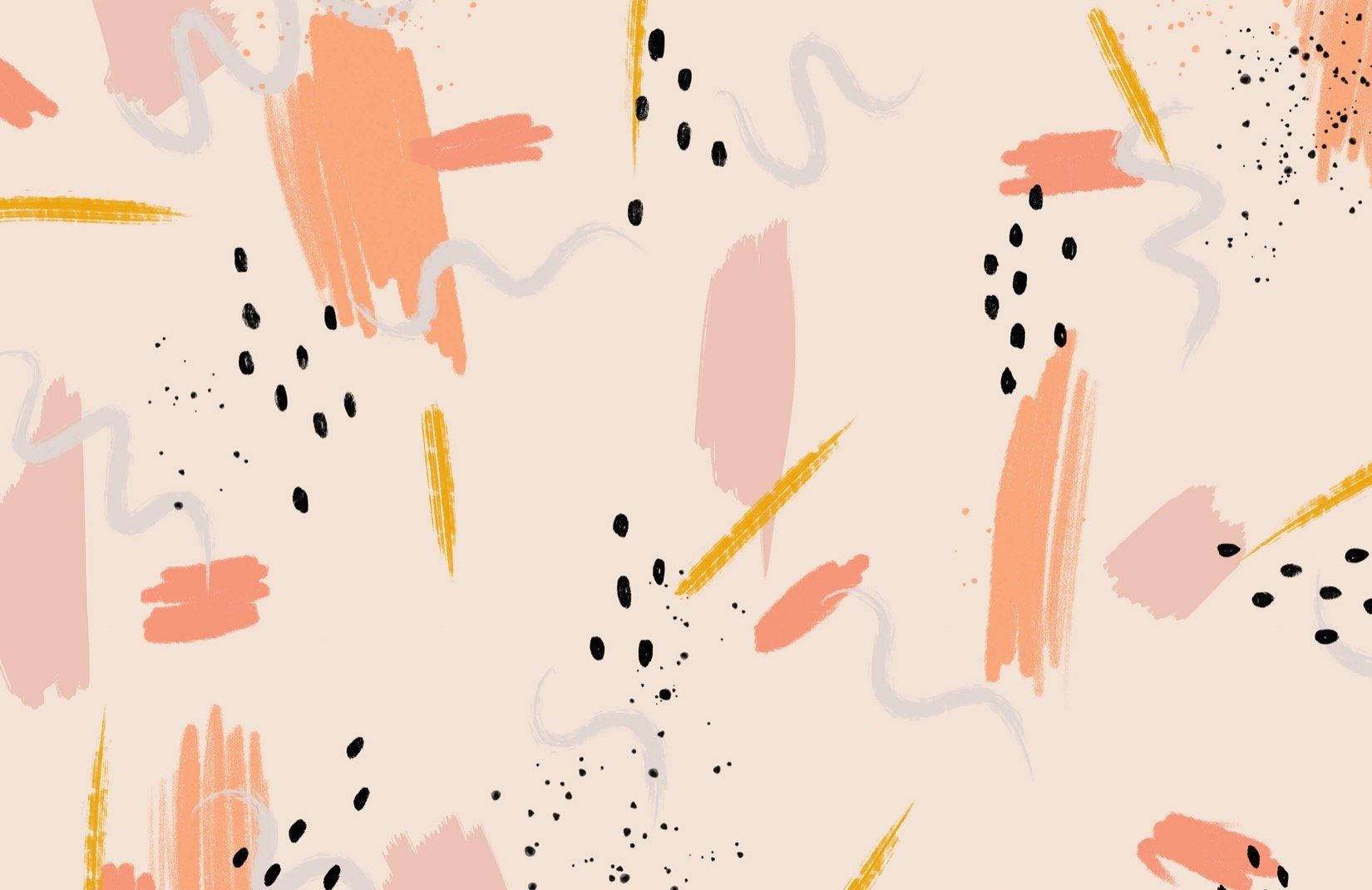 peach yellow, black, soft beige canvas, HD Desktop Wallpaper